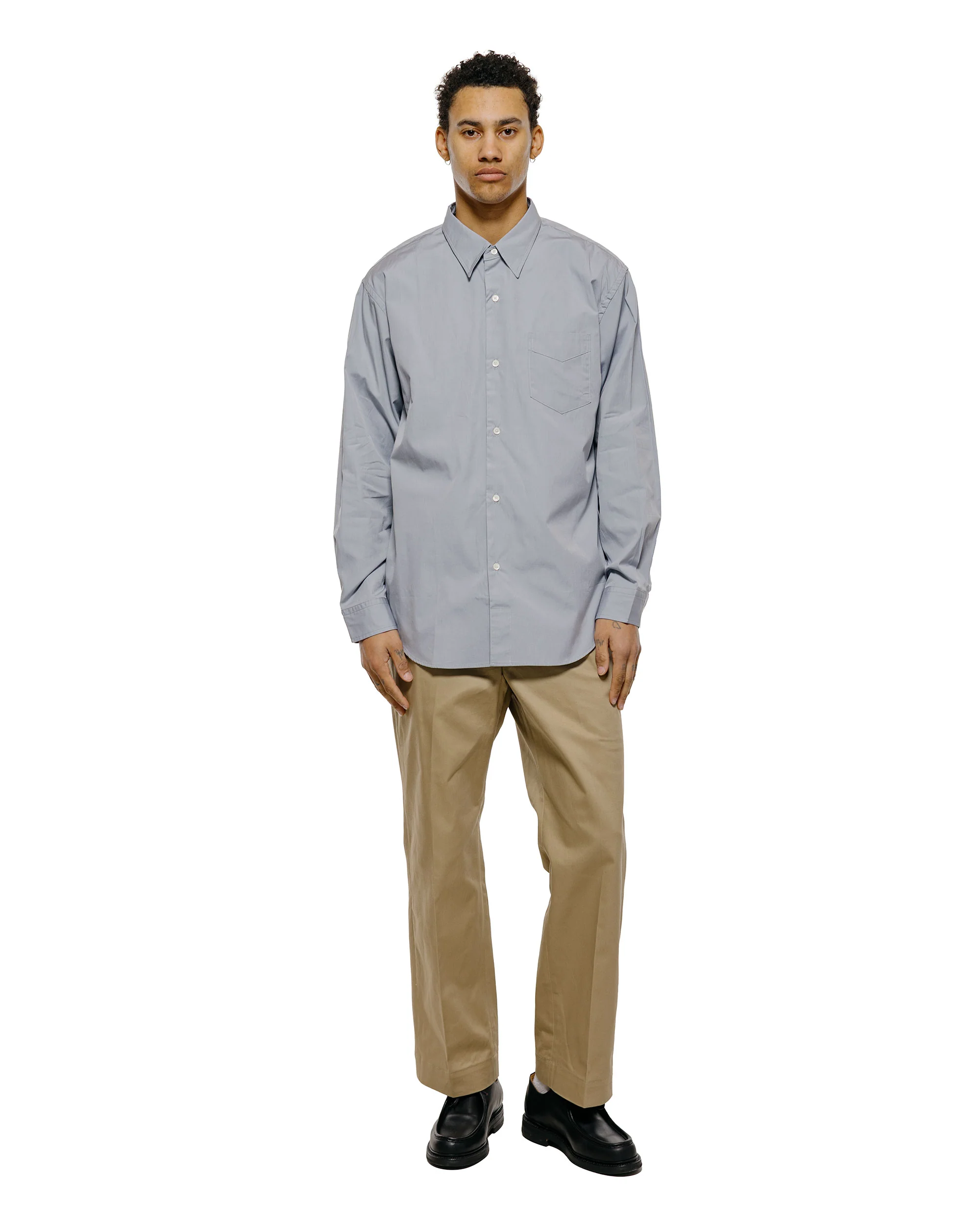 Phigvel Regular Collar Dress Shirt Old Sax - Image 4