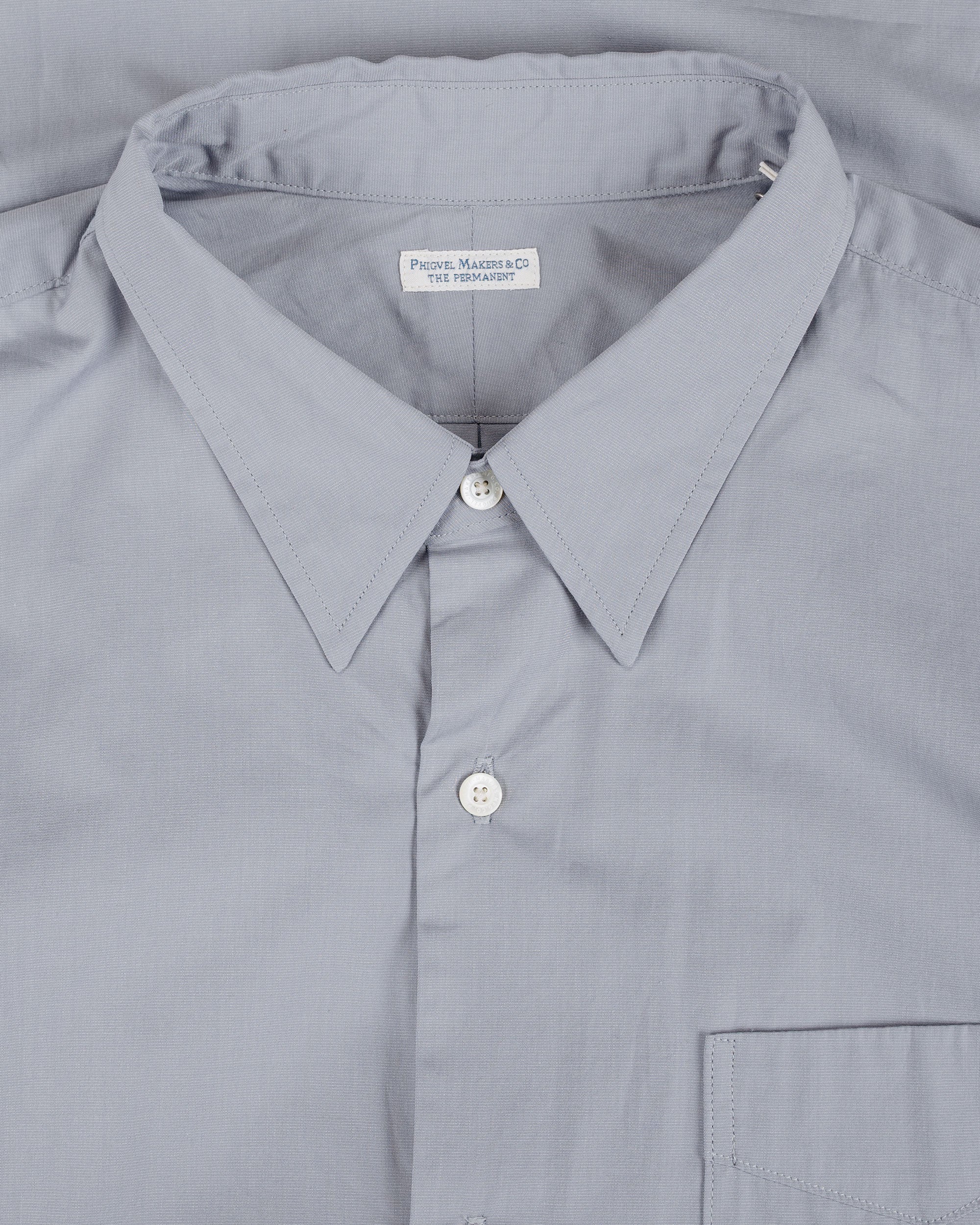 Phigvel Regular Collar Dress Shirt Old Sax - Image 5