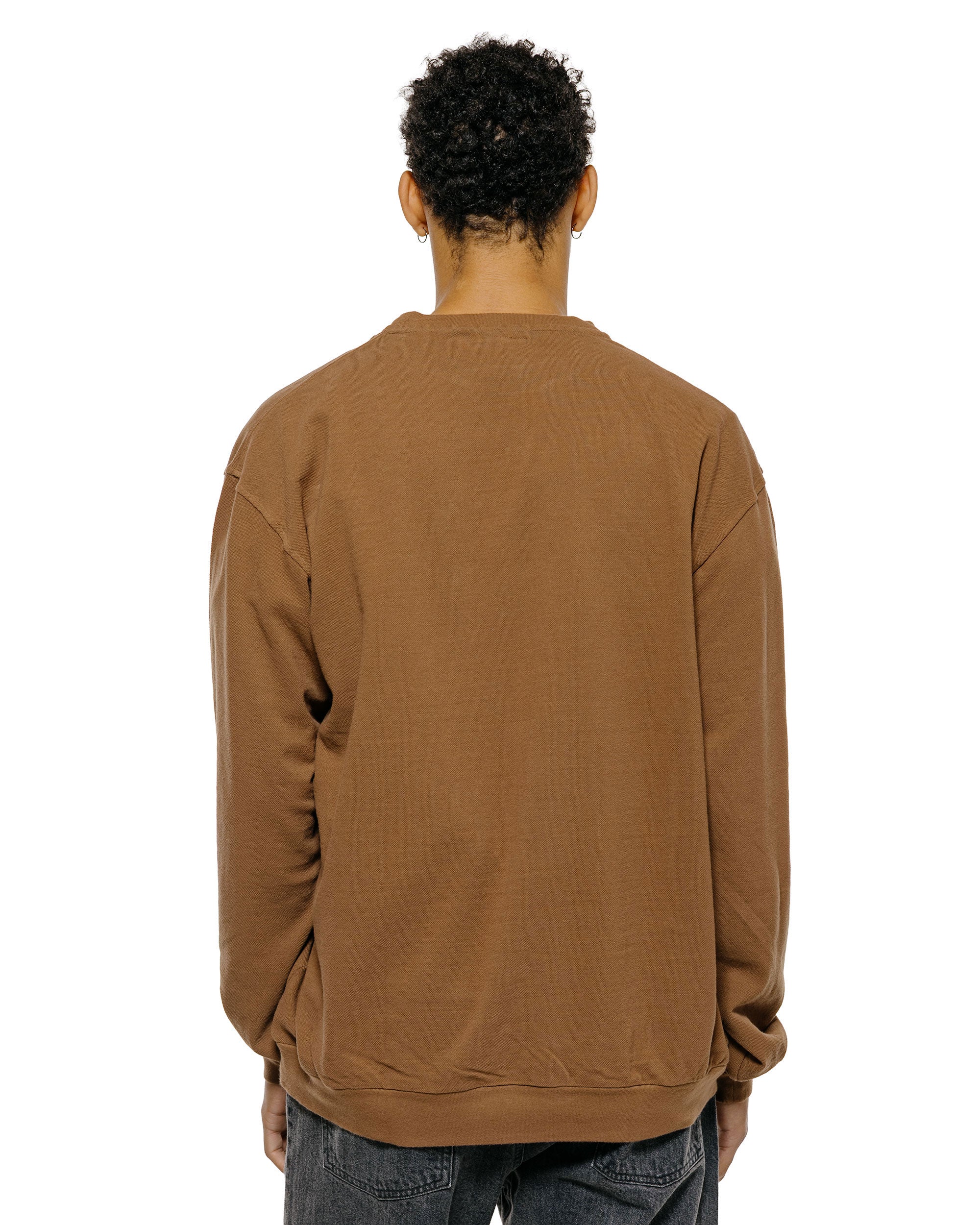 Phigvel Seed Stitch Sleeve LS Smoke Brown - Image 3