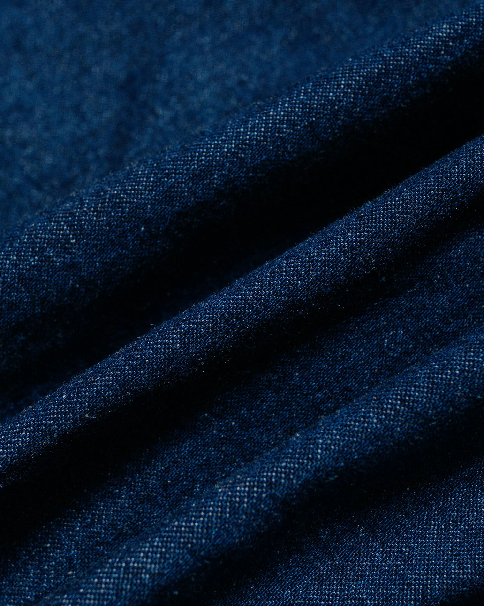 Post O'Alls ARMY Shirt Blue Denim w/OD Yellow Stitch Indigo - Image 5