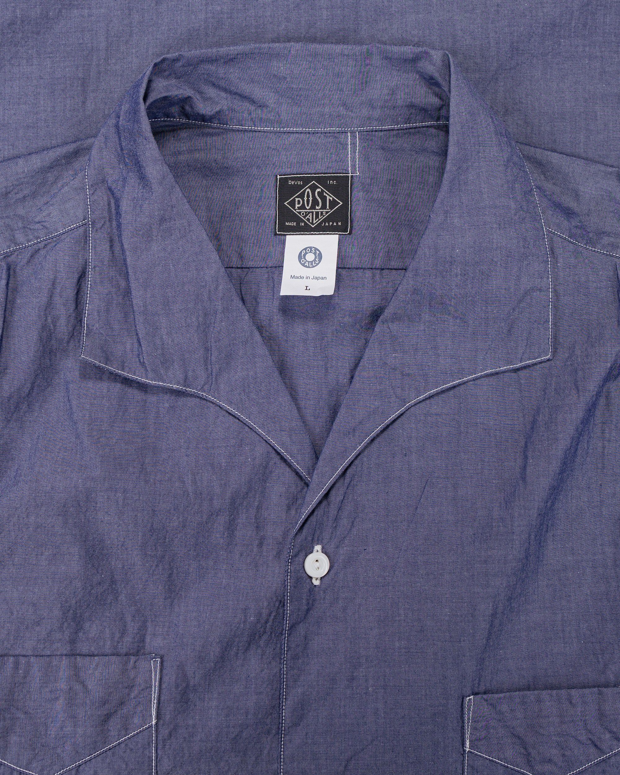 Post O'Alls Fever 2 S/S High Count Broadcloth Blue - Image 5