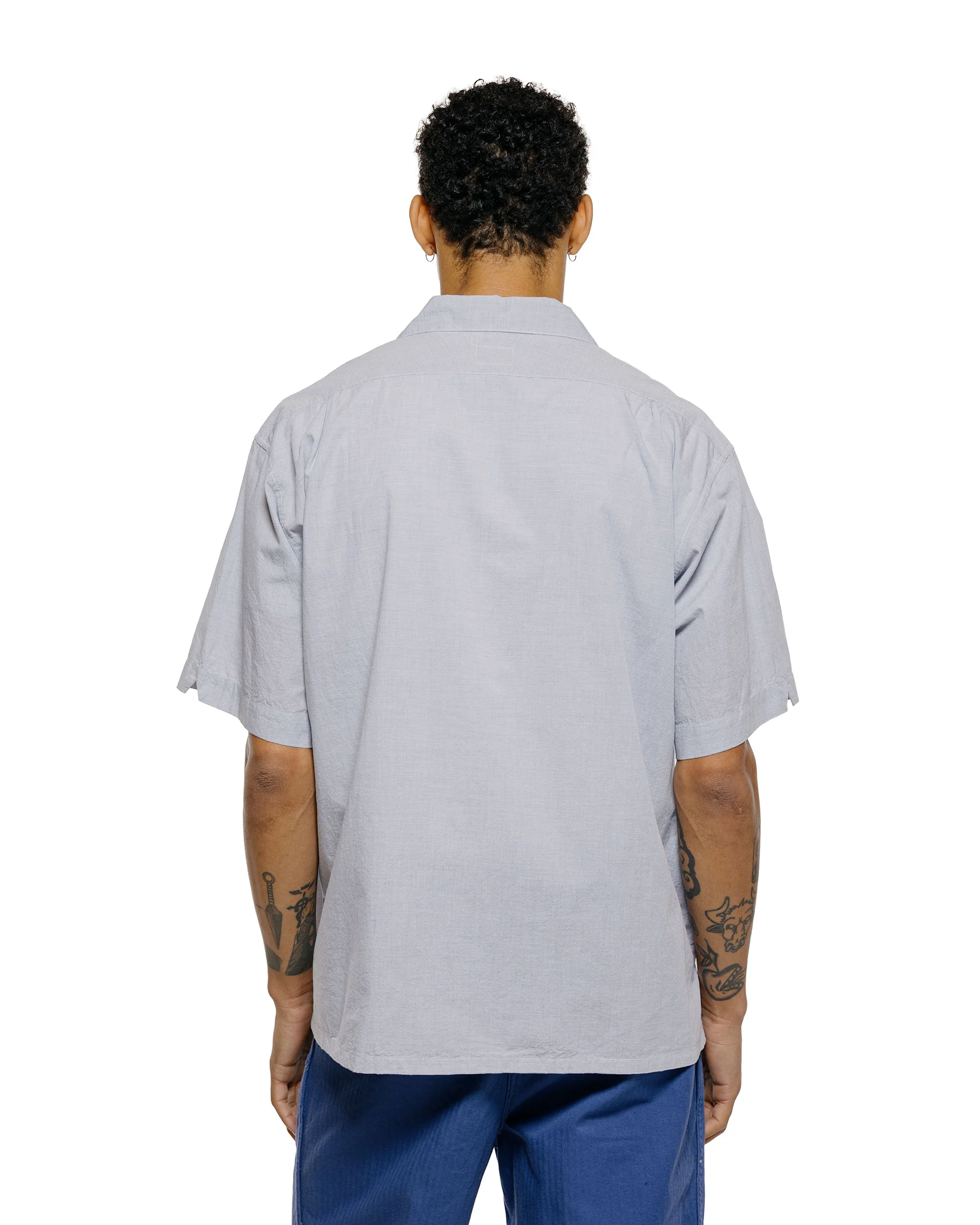 Post O'Alls Fever 2 S/S High Count Broadcloth Grey Stripe - Image 3