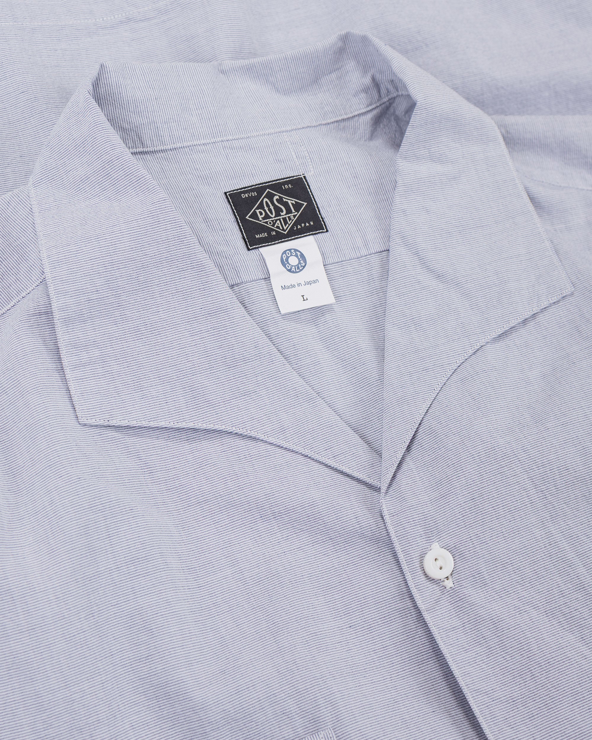 Post O'Alls Fever 2 S/S High Count Broadcloth Grey Stripe - Image 5