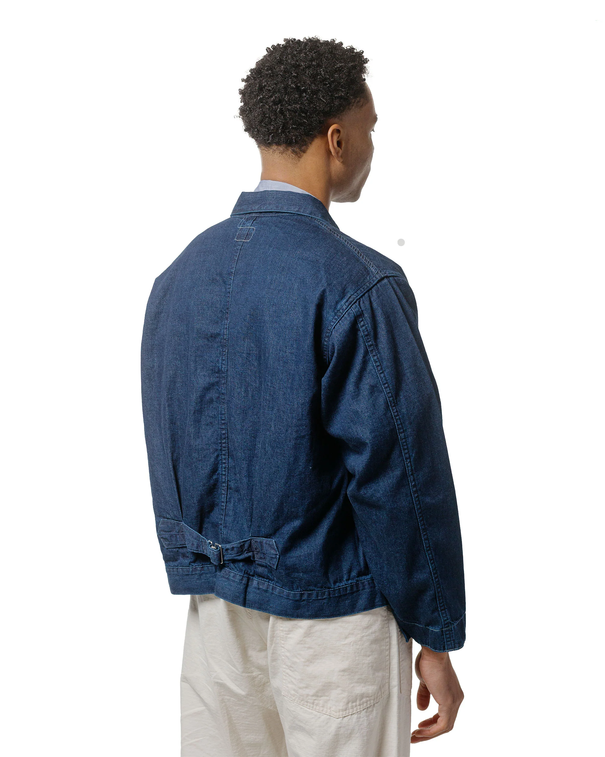 Post O'Alls Mechanic Blouse 8oz. Indigo Denim Deep Wash - Image 3
