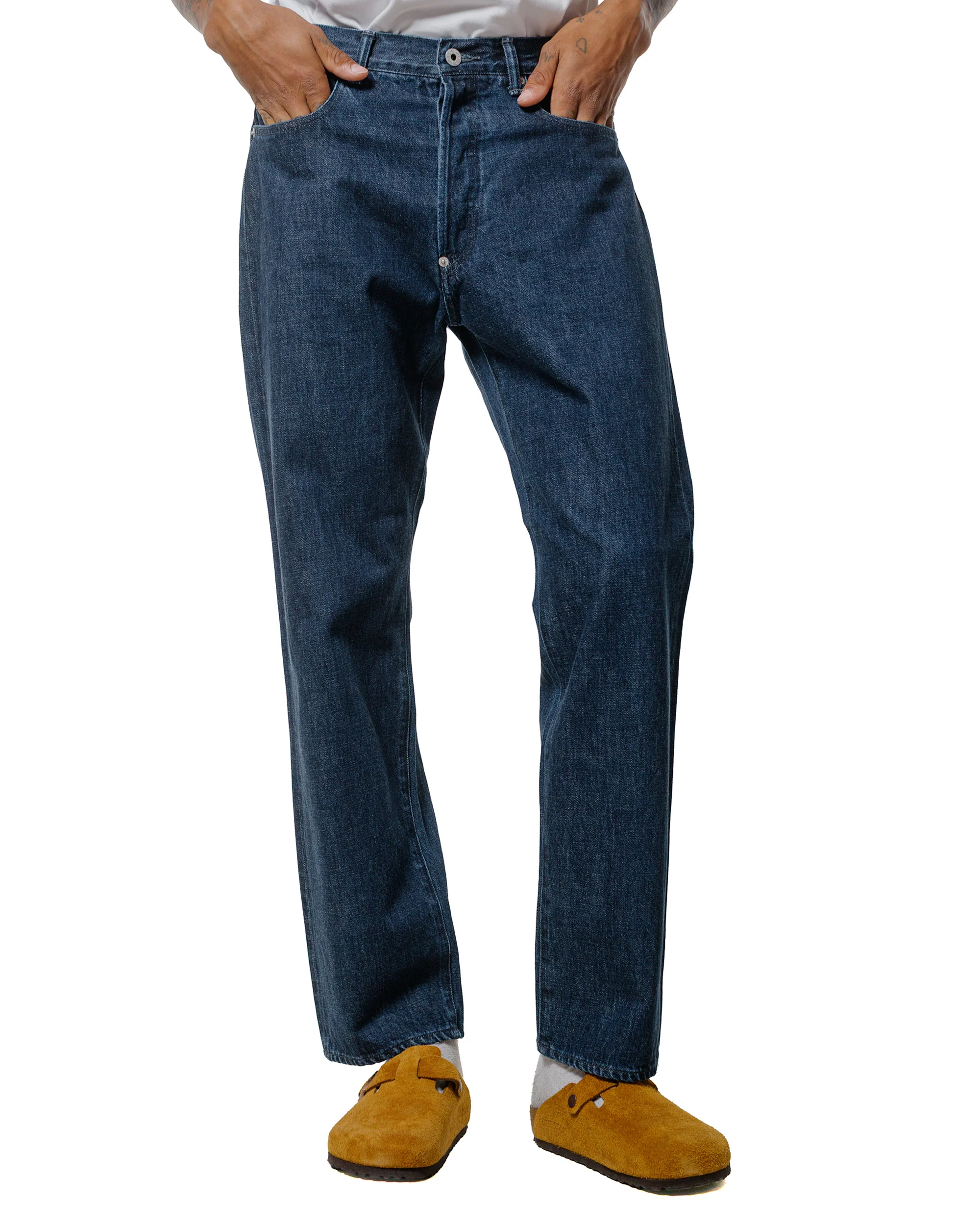 Post O'Alls No.10 Five Pocket 12.oz Denim Indigo Deep Wash - Image 2