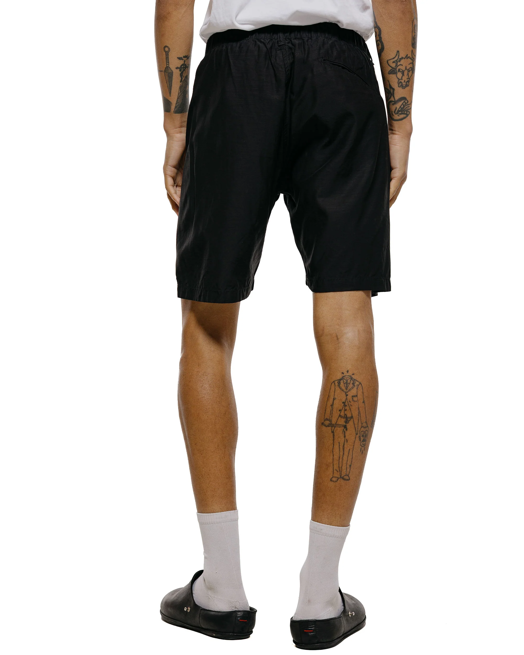 Post O'Alls POST Coach Shorts Streaky Twill Black - Image 3