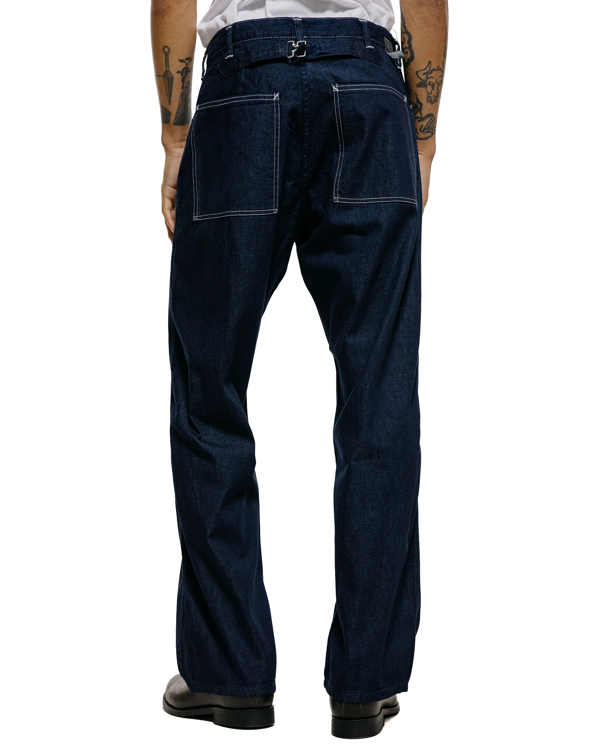 Post O'Alls Sweetbear Bandtop 8oz. Denim Dark Indigo - Image 3
