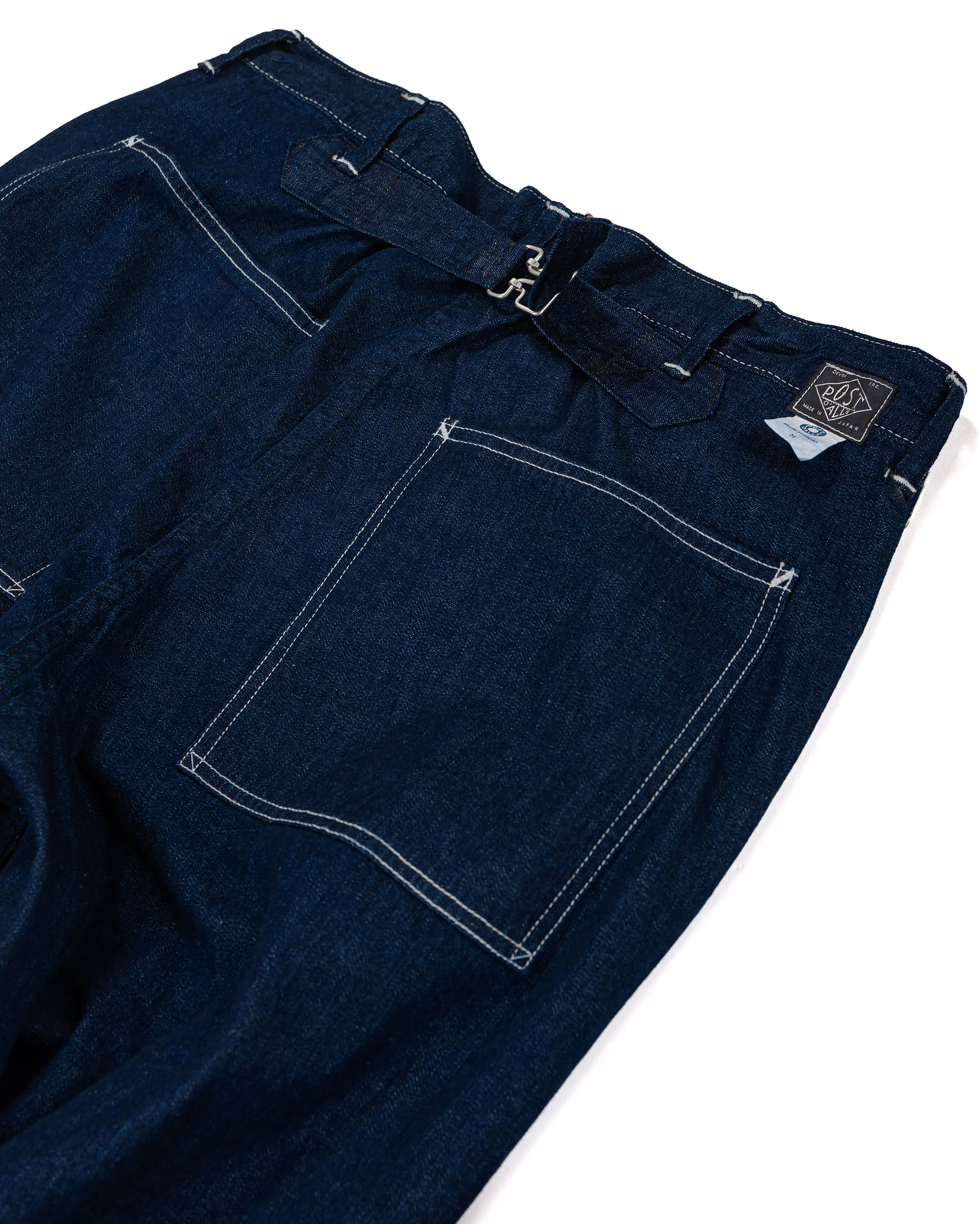 Post O'Alls Sweetbear Bandtop 8oz. Denim Dark Indigo - Image 5