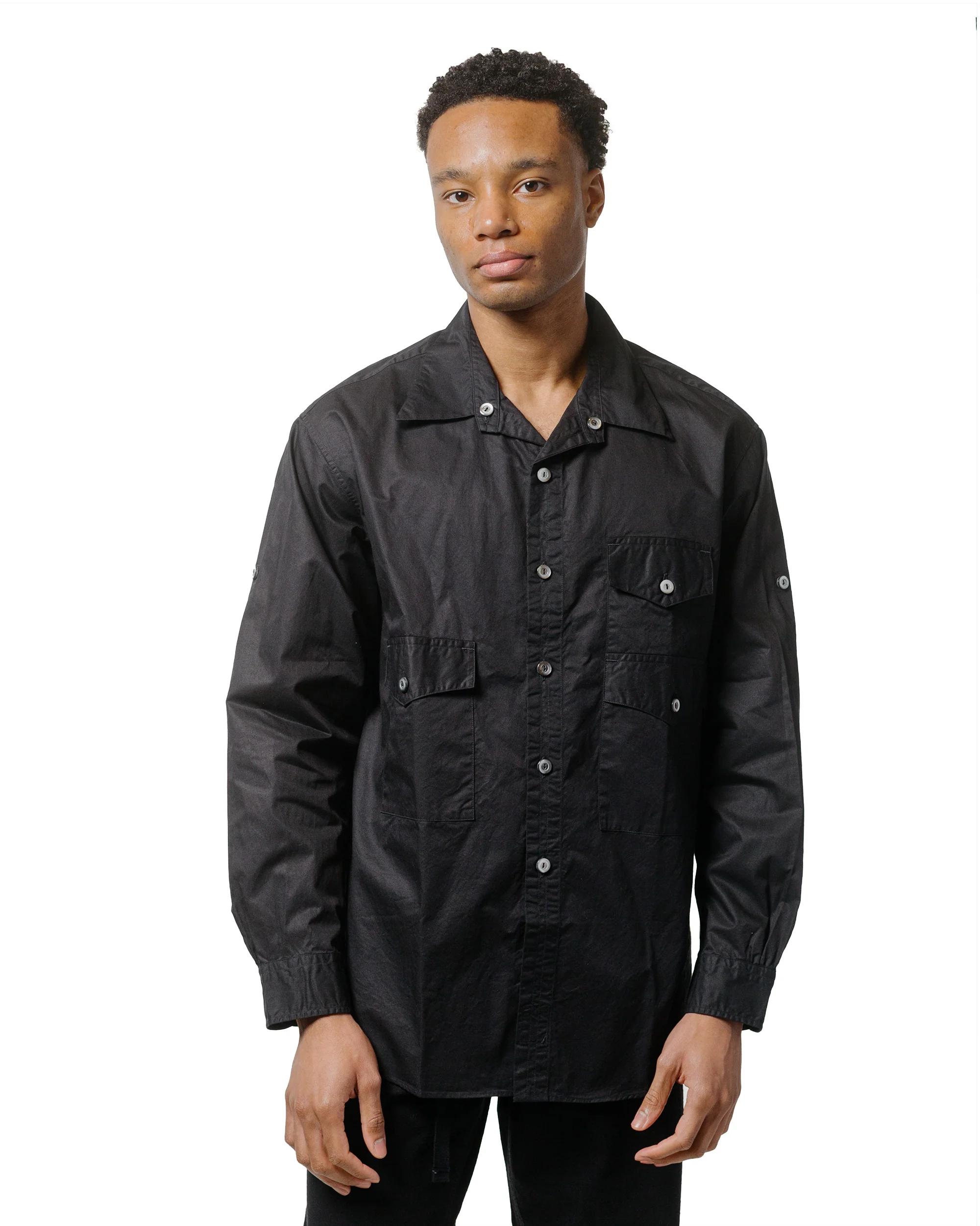 Post O'Alls Town & Country Safari Medium Weight Poplin Black - Image 2