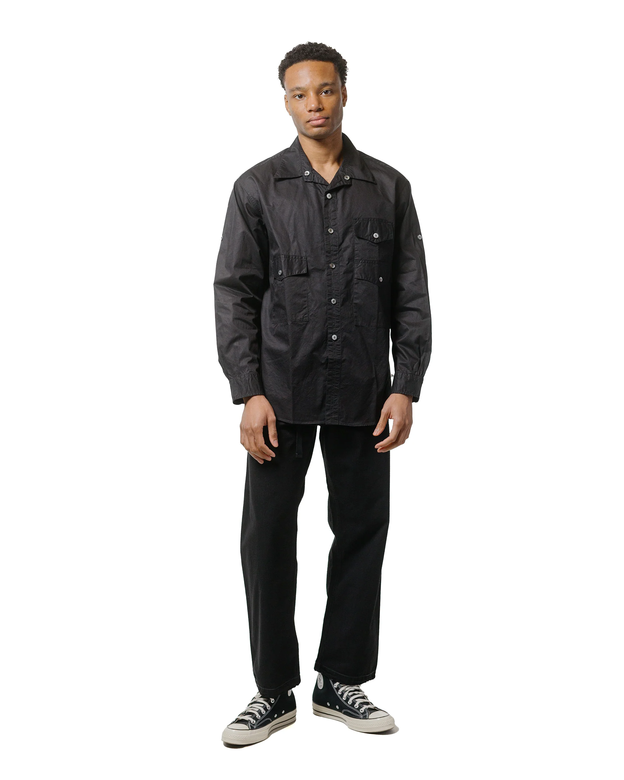 Post O'Alls Town & Country Safari Medium Weight Poplin Black - Image 4