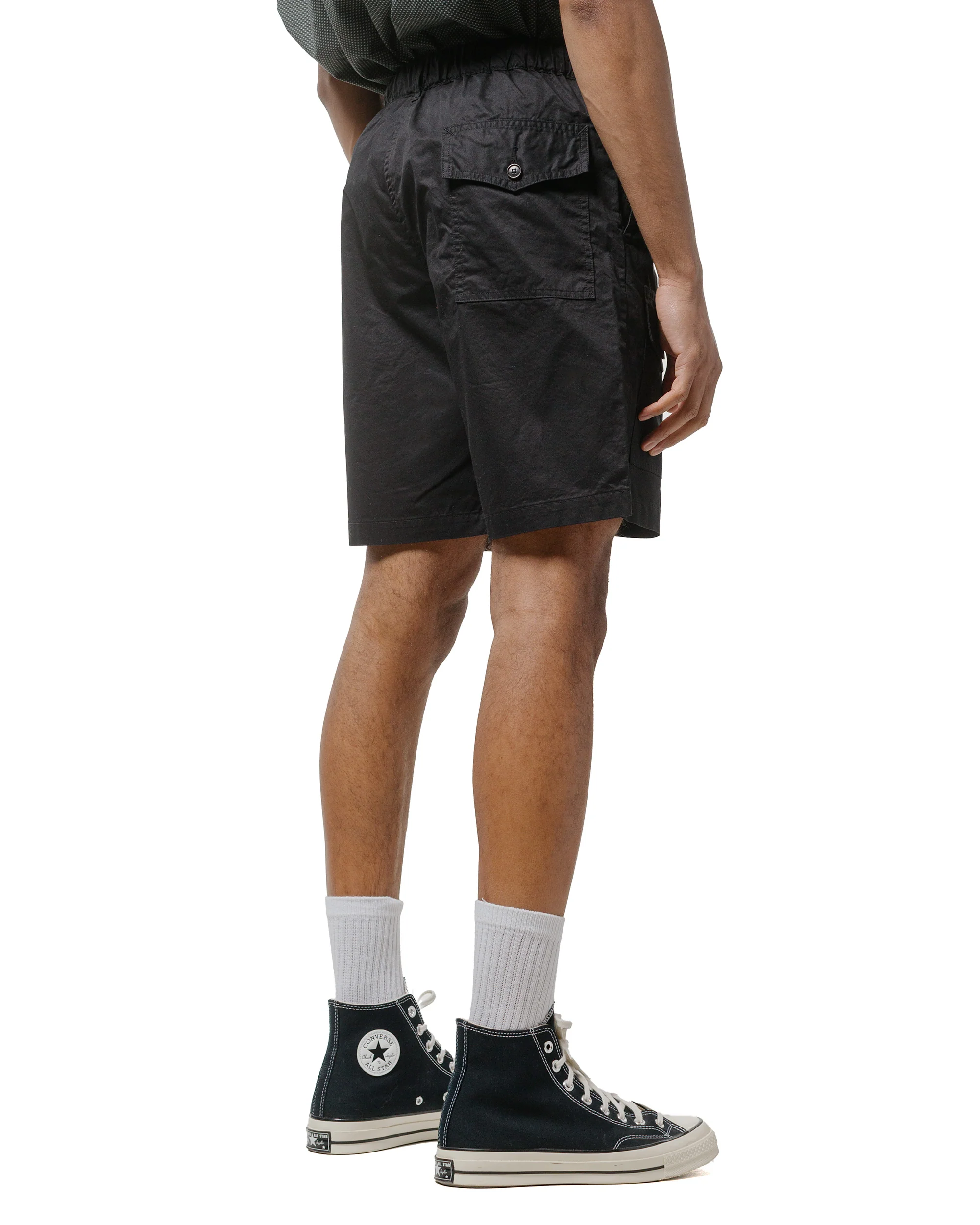 Post O'Alls Town & Country Shorts Medium Weight Poplin Black - Image 3