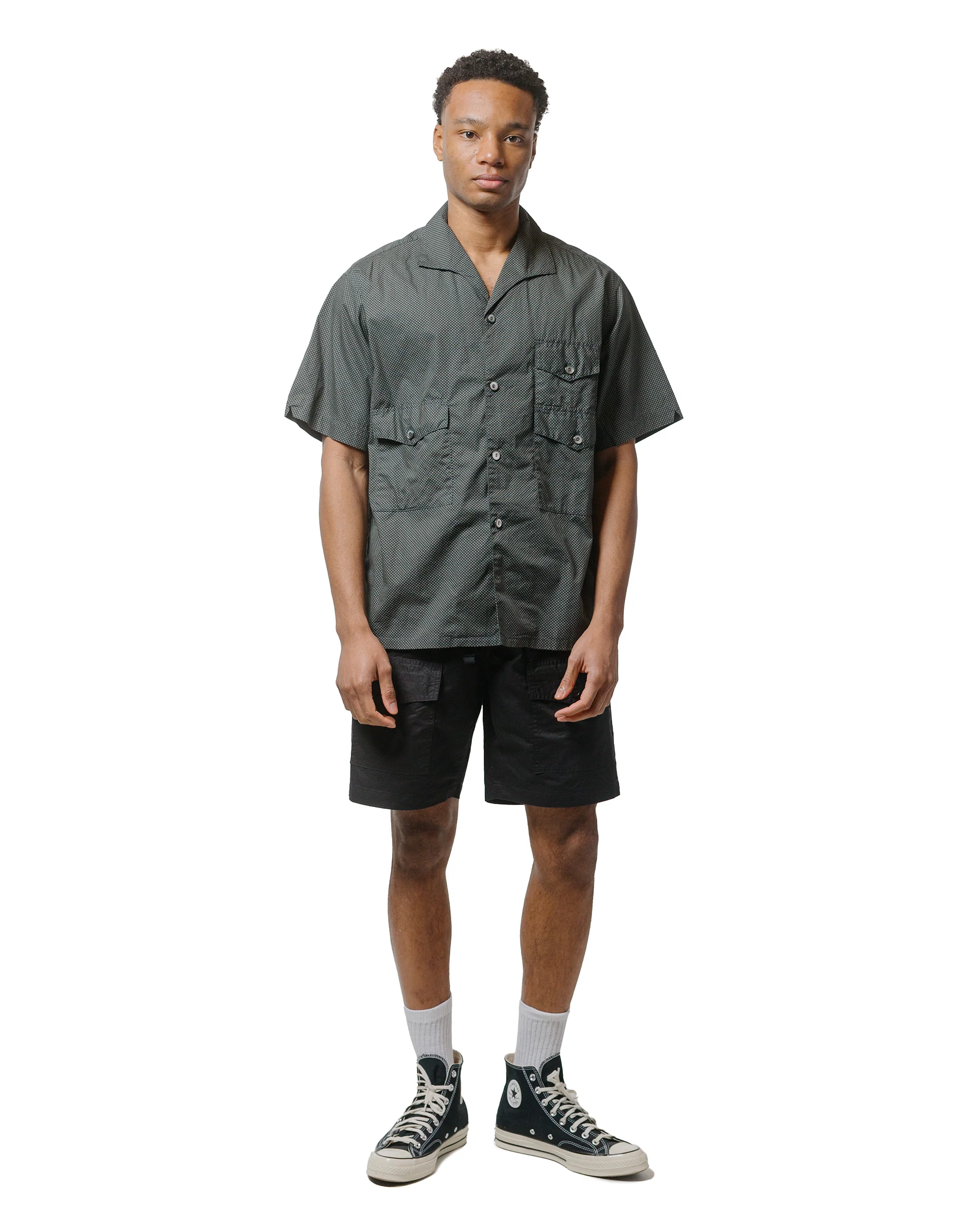 Post O'Alls Town & Country Shorts Medium Weight Poplin Black - Image 4