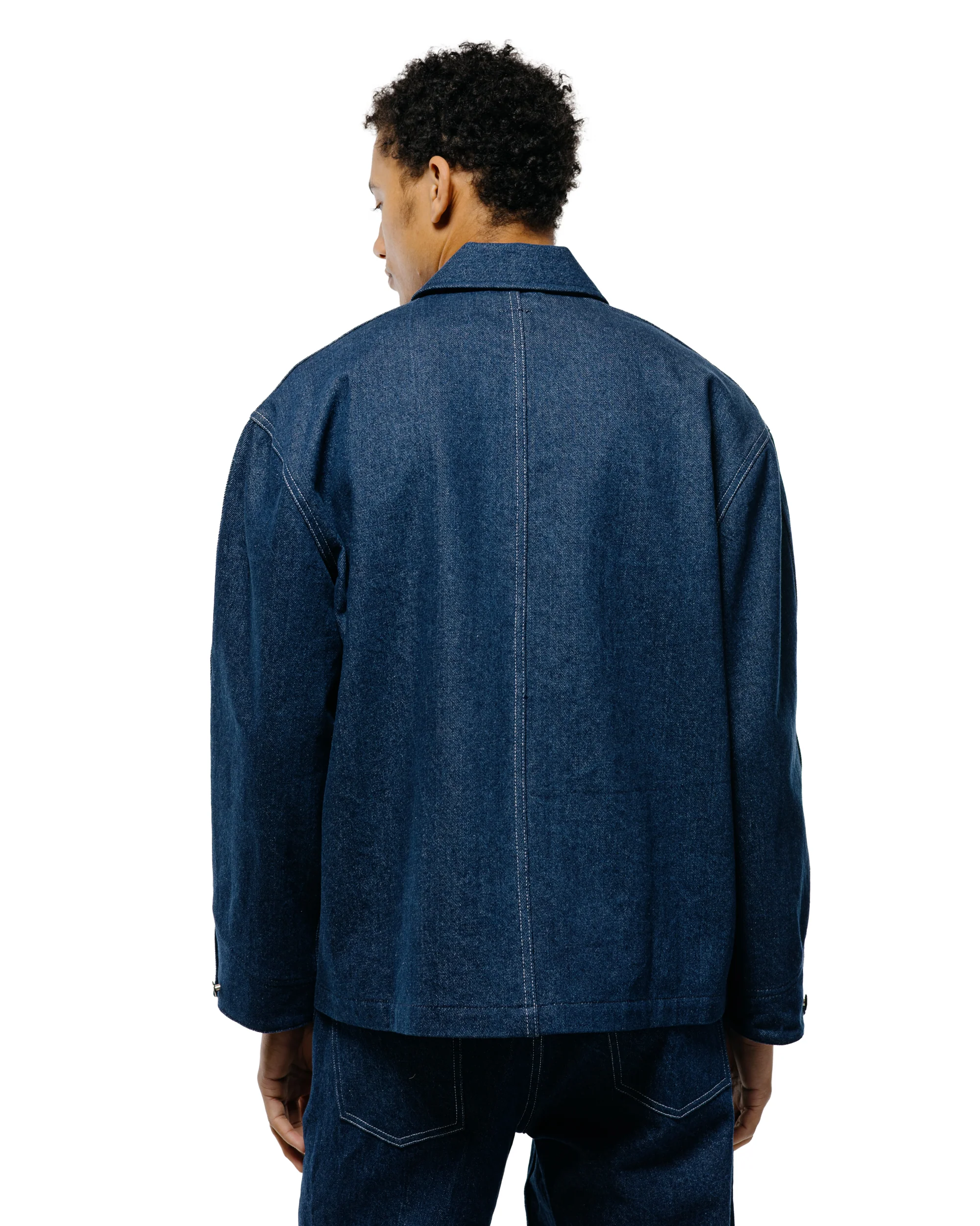 Randy's Garments Chore Coat Scoured Indigo 12oz Cotton Denim - Image 4
