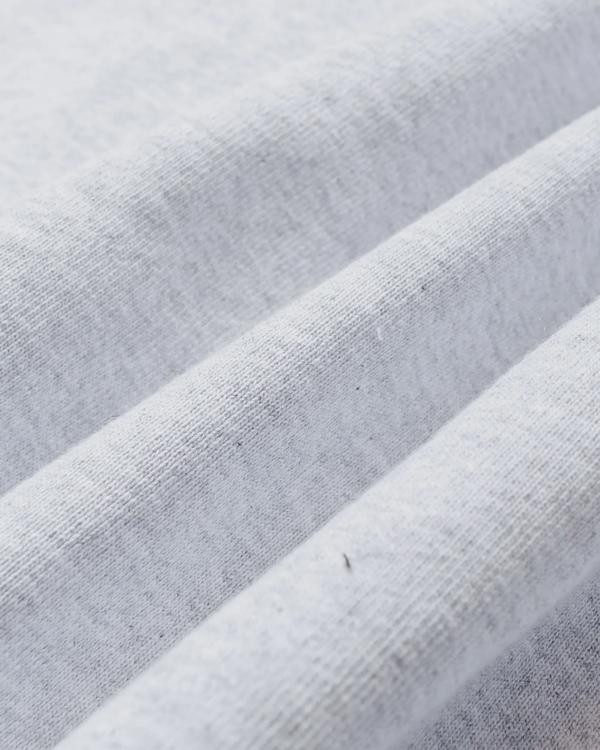Randy's Garments Heavyweight Logo Cross-Neck Hoodie Heather Grey 14oz Cotton Poly - Image 5