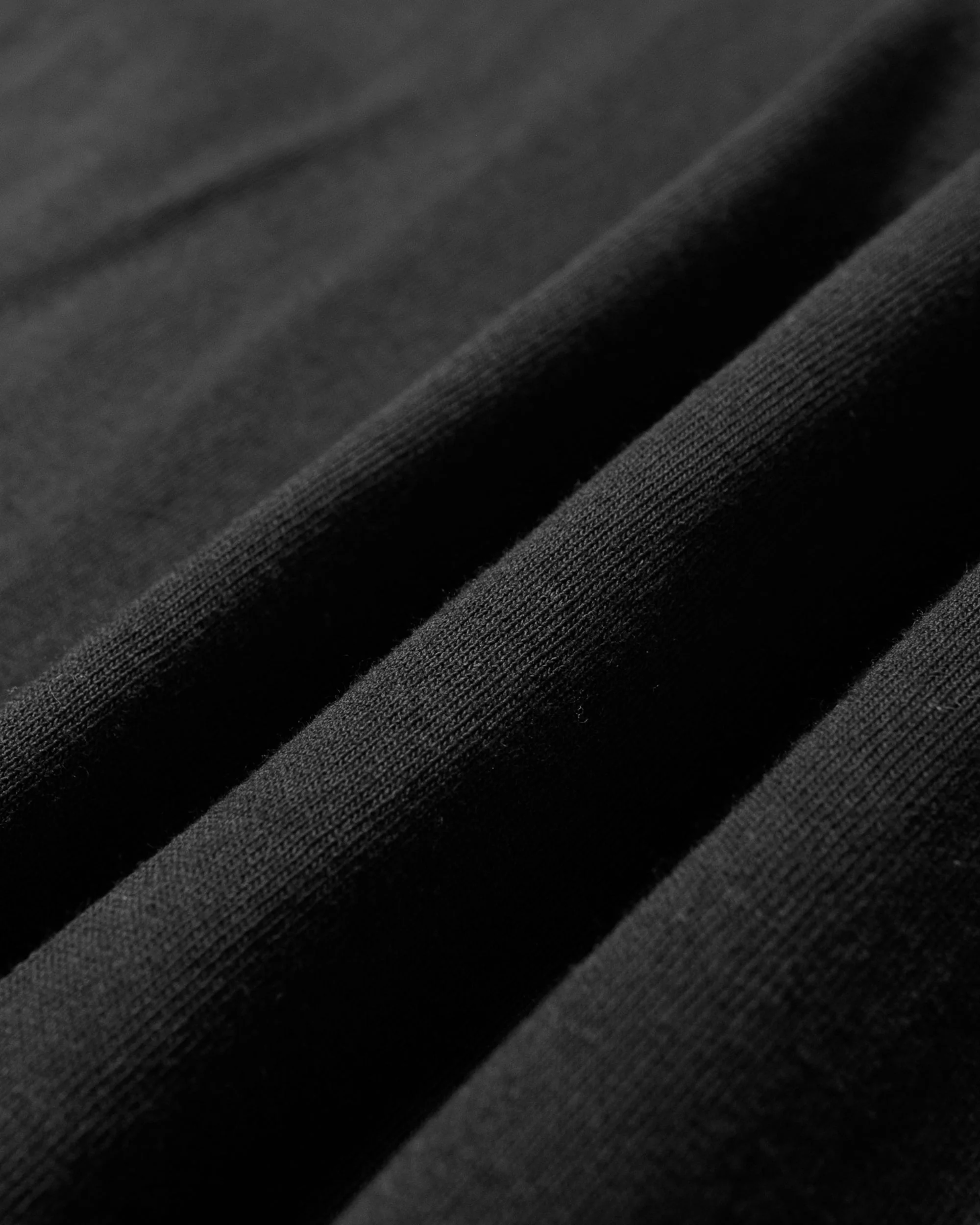 Randy's Garments Long-Sleeve Pocket Tee Black - Image 5