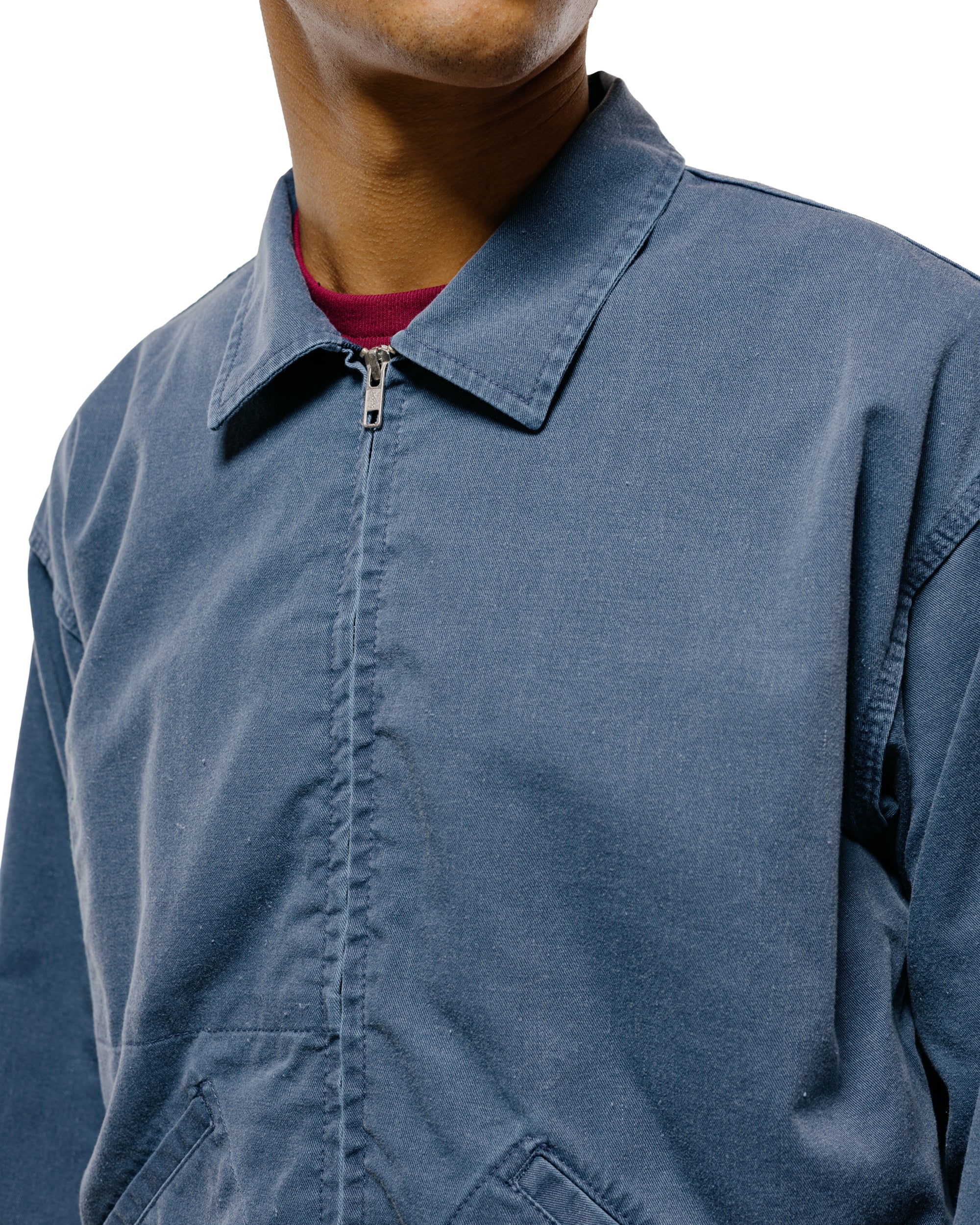 Randy's Garments Mechanic's Jacket Blue 7oz Stone Washed Cotton Cadet Cloth - Image 3