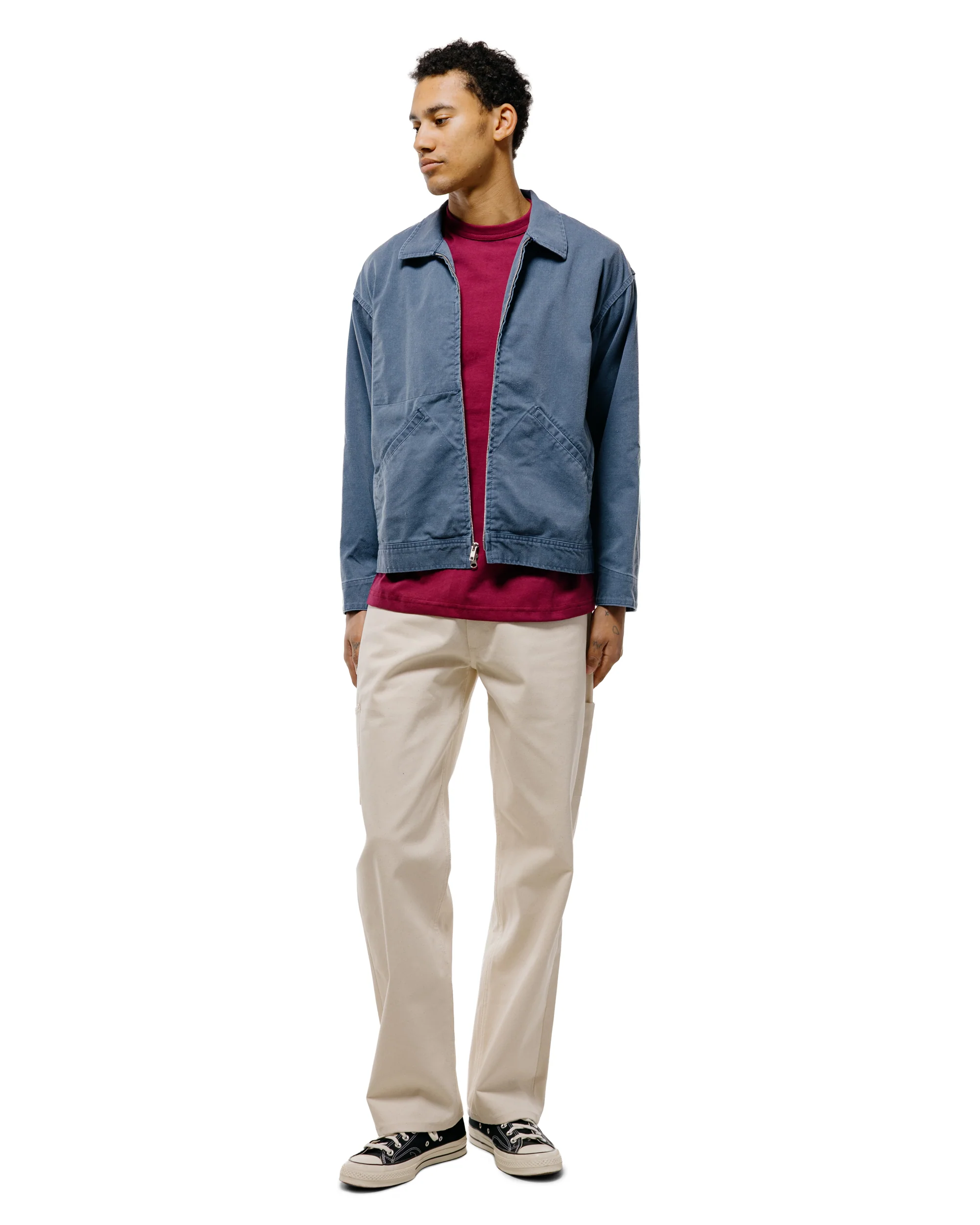 Randy's Garments Mechanic's Jacket Blue 7oz Stone Washed Cotton Cadet Cloth - Image 5