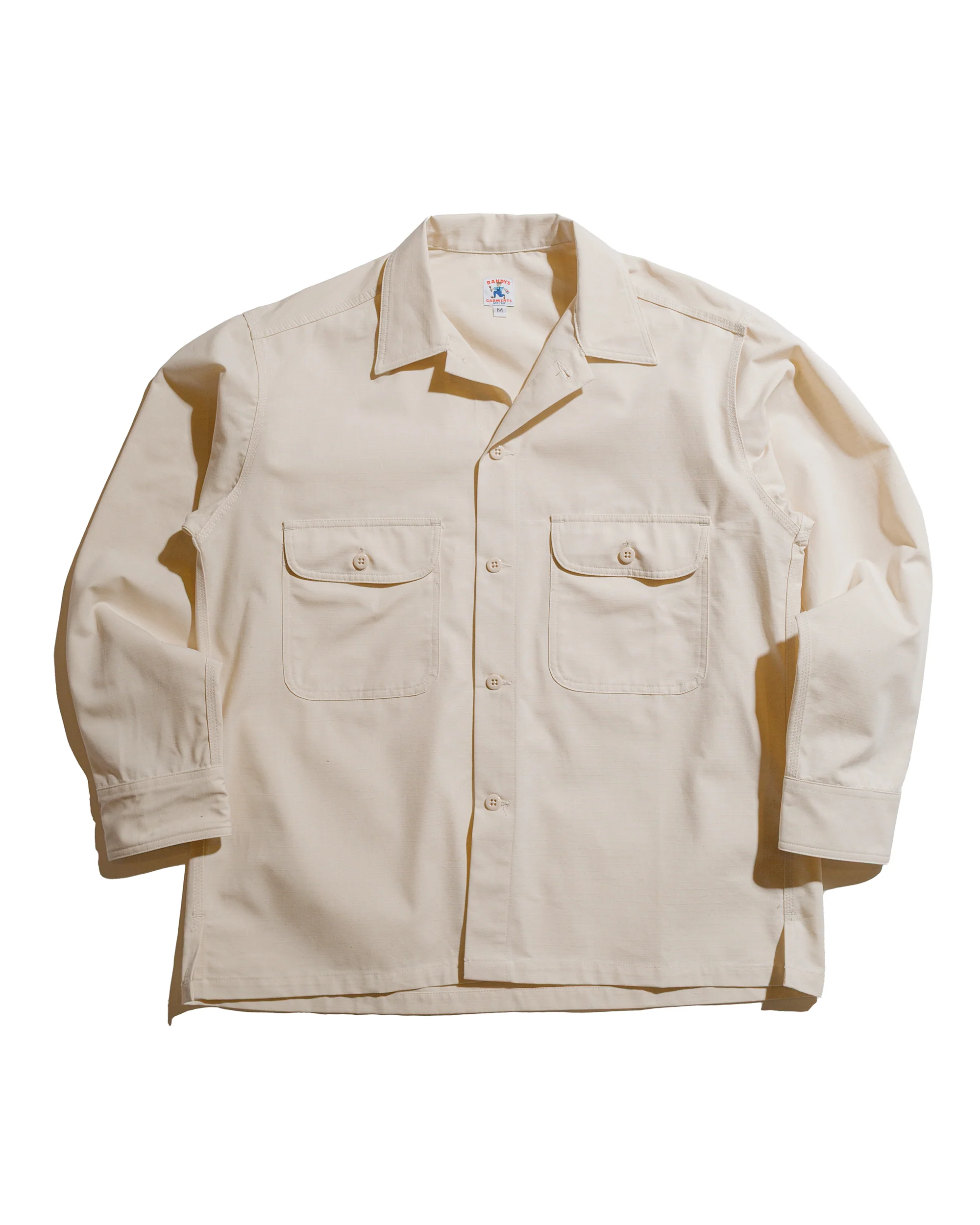 Randy's Garments Over Shirt Cotton Ripstop Natural