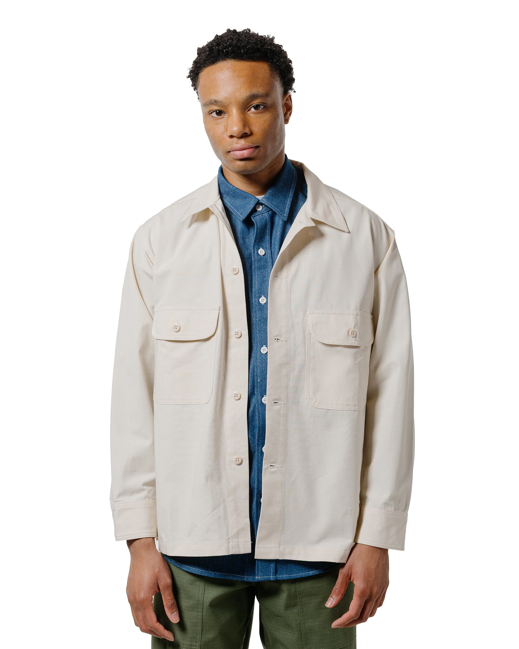 Randy's Garments Over Shirt Cotton Ripstop Natural - Image 2