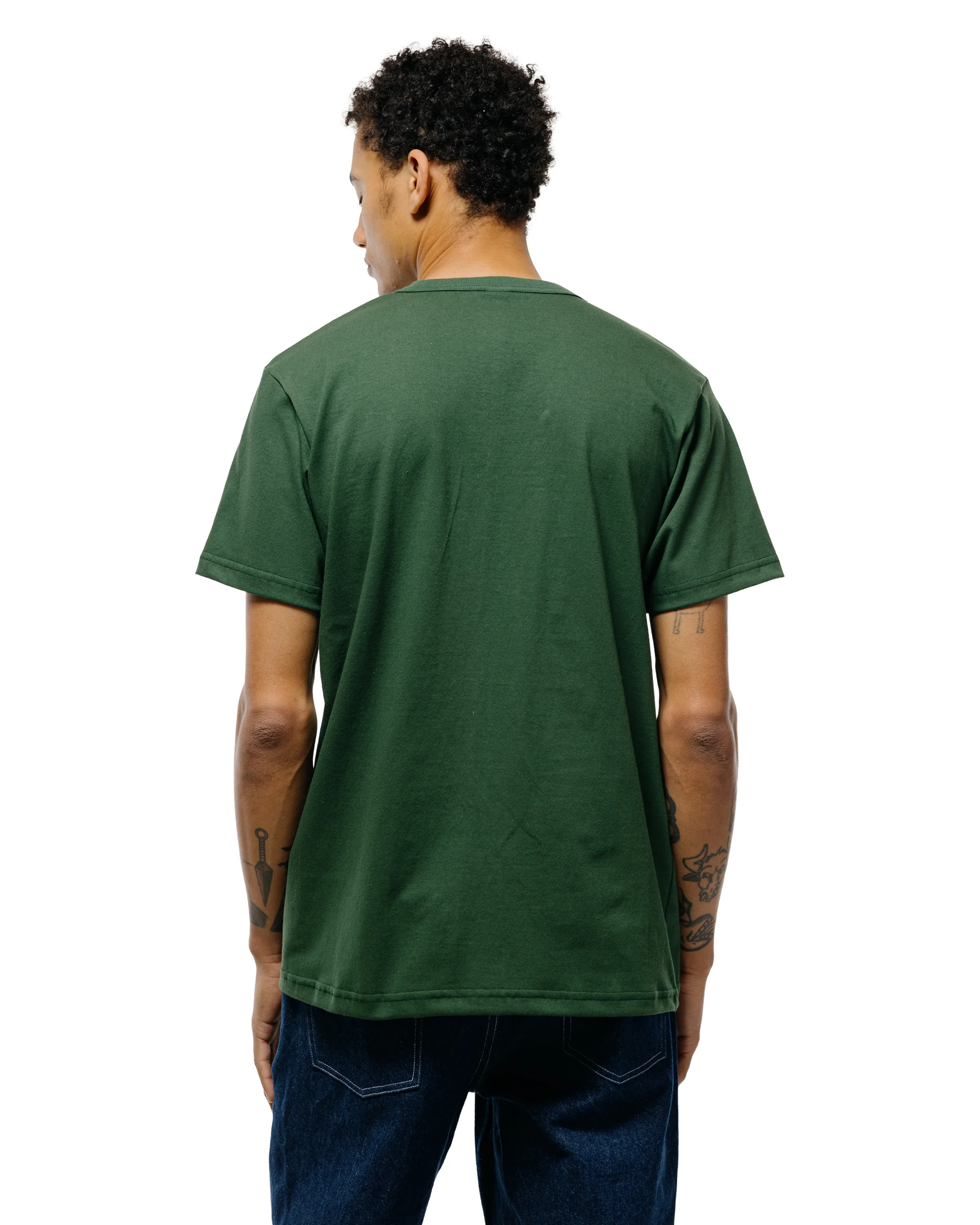 Randy's Garments Pocket Tee Dark Green - Image 4