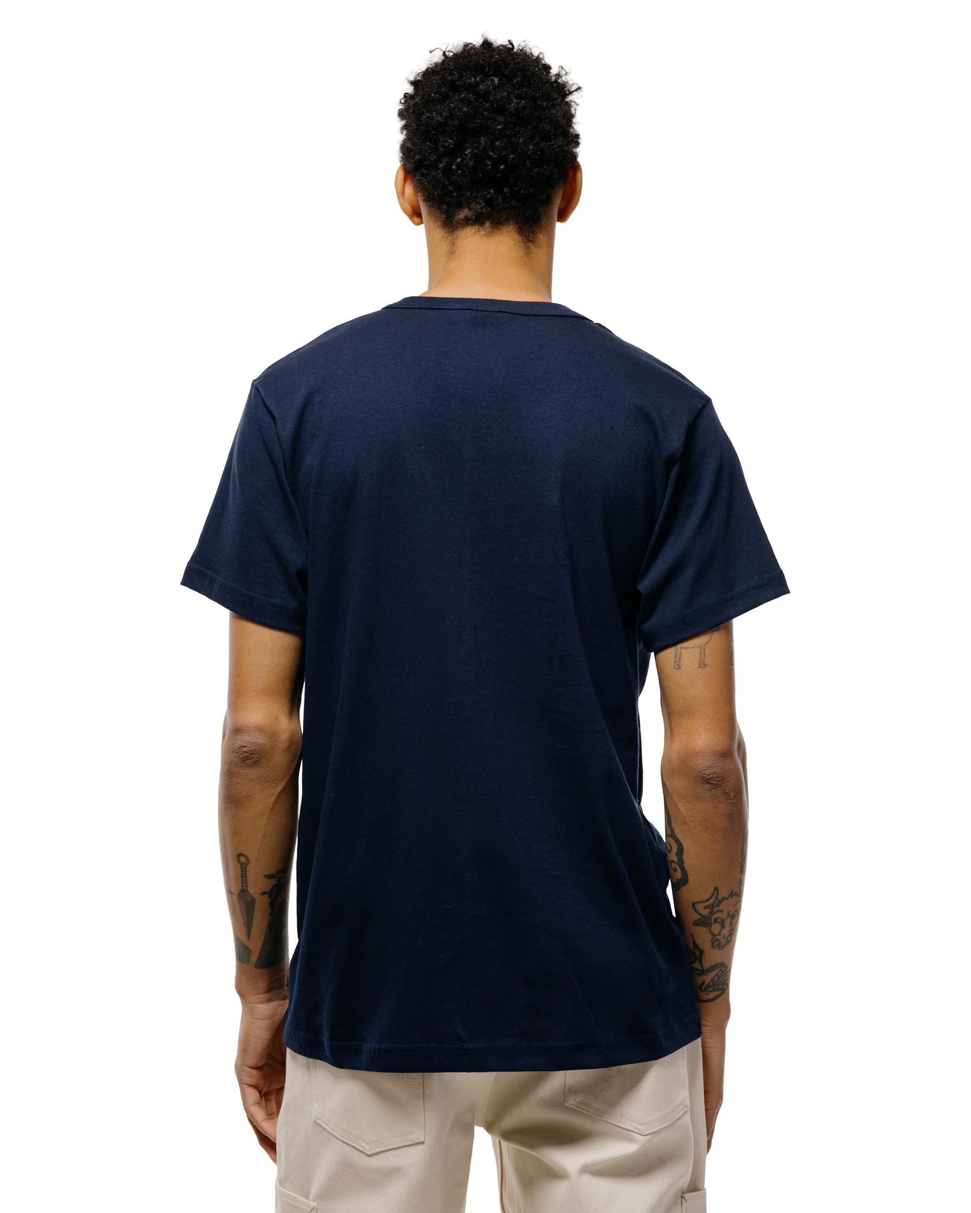 Randy's Garments Pocket Tee Navy - Image 4