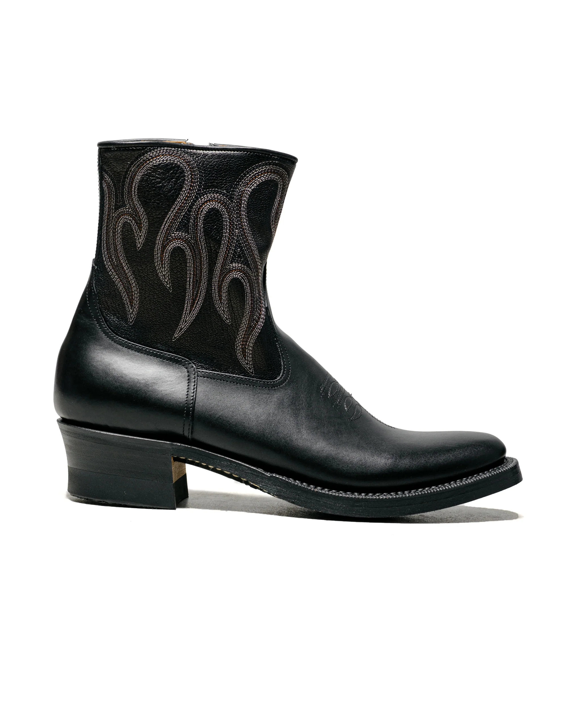 Rolling Dub Trio Loro Zip Black Flame Embroidery