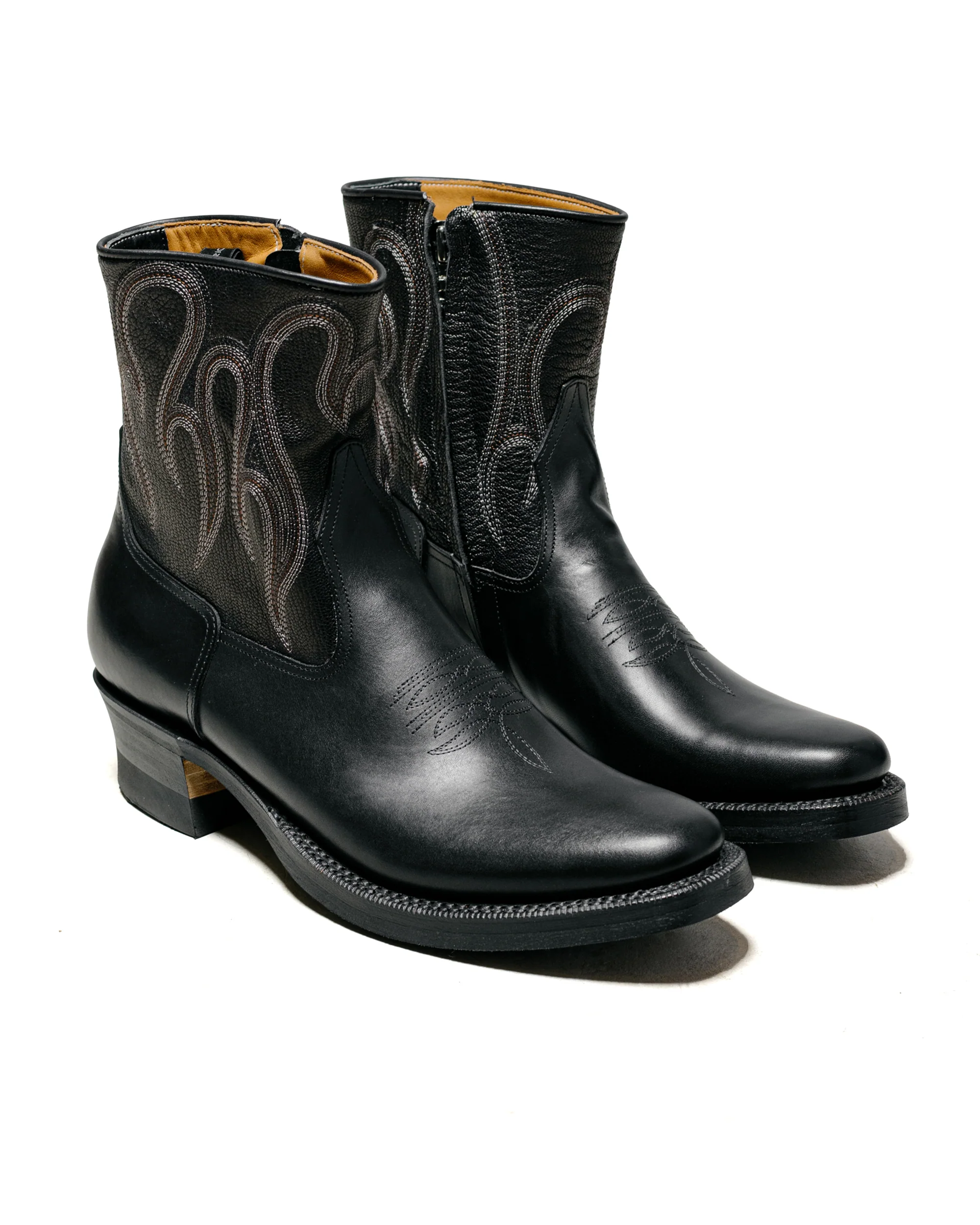 Rolling Dub Trio Loro Zip Black Flame Embroidery - Image 2