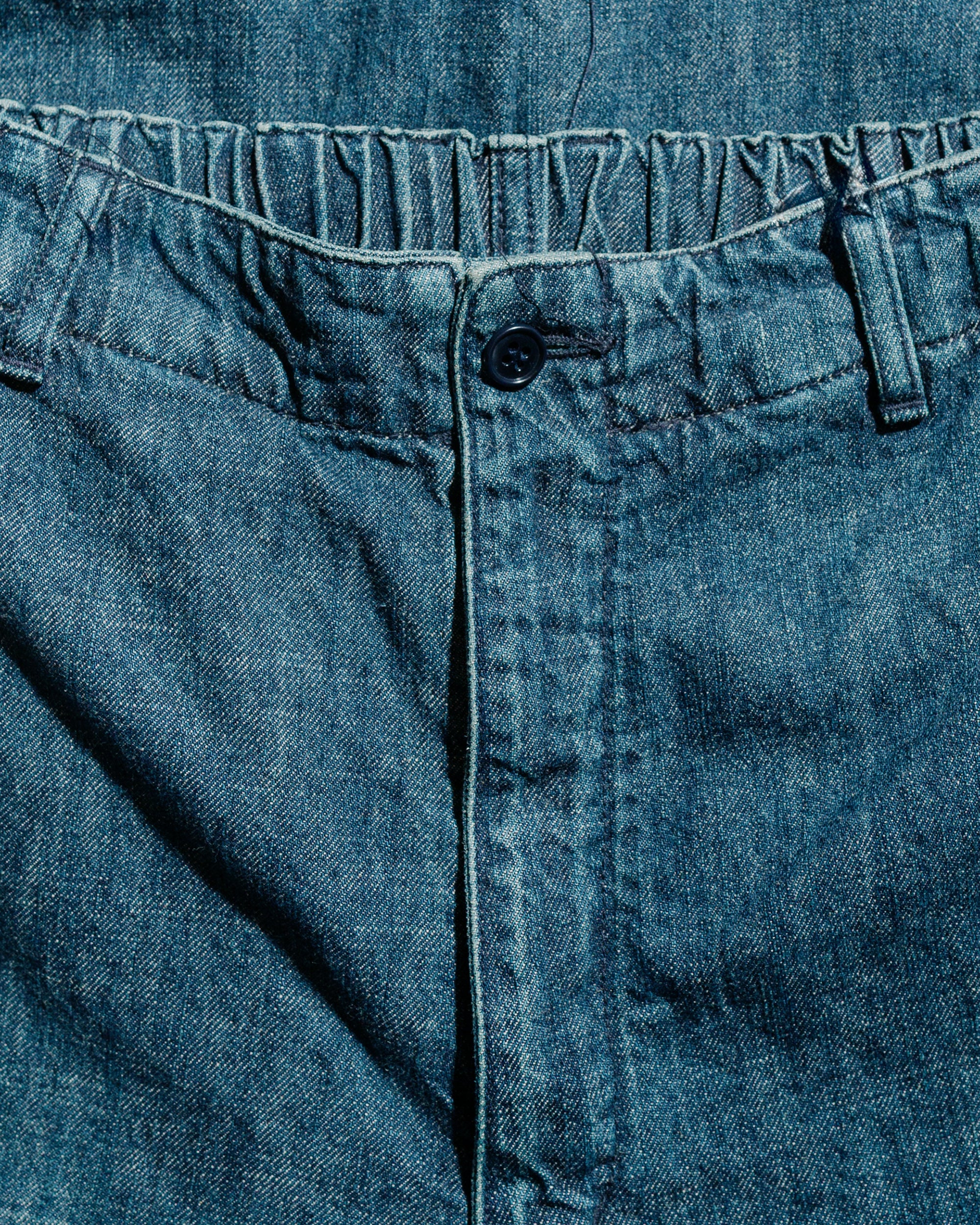 Sage de Cret 11oz. Cotton/Linen Denim Baggy Pants Navy - Image 5