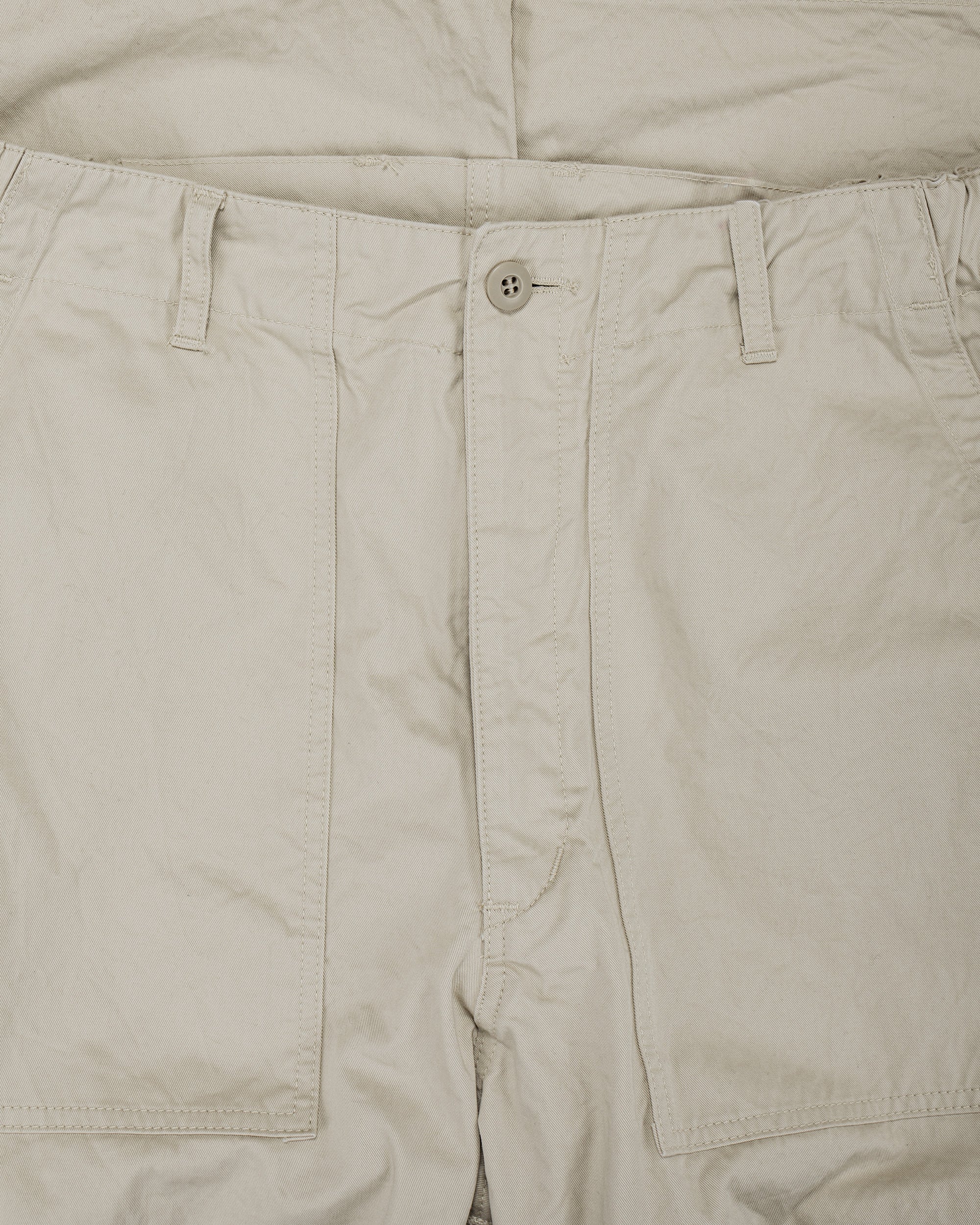 Sage de Cret CO Chino Cloth Crinkle Baggy Baker Pants Beige - Image 5