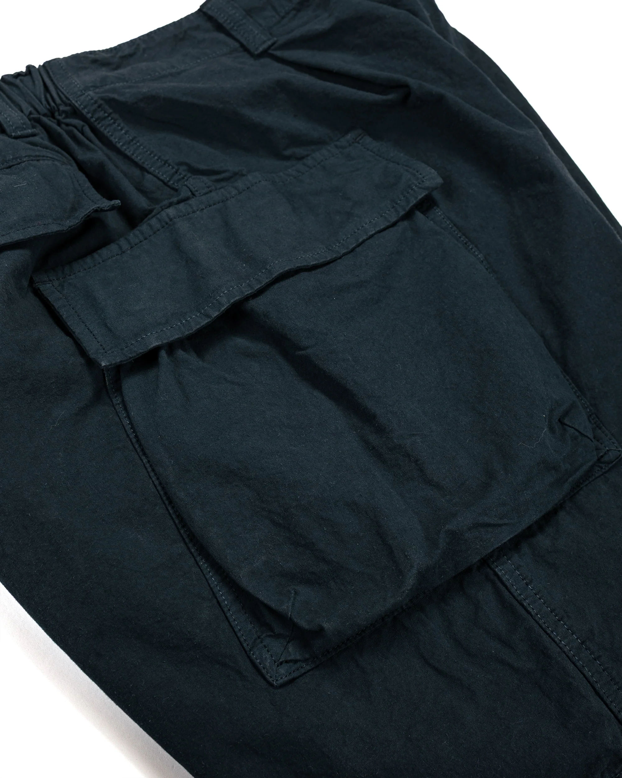 Sage de Cret CO/HEMP High Density Single Pleated Peg Top Pants Navy - Image 5