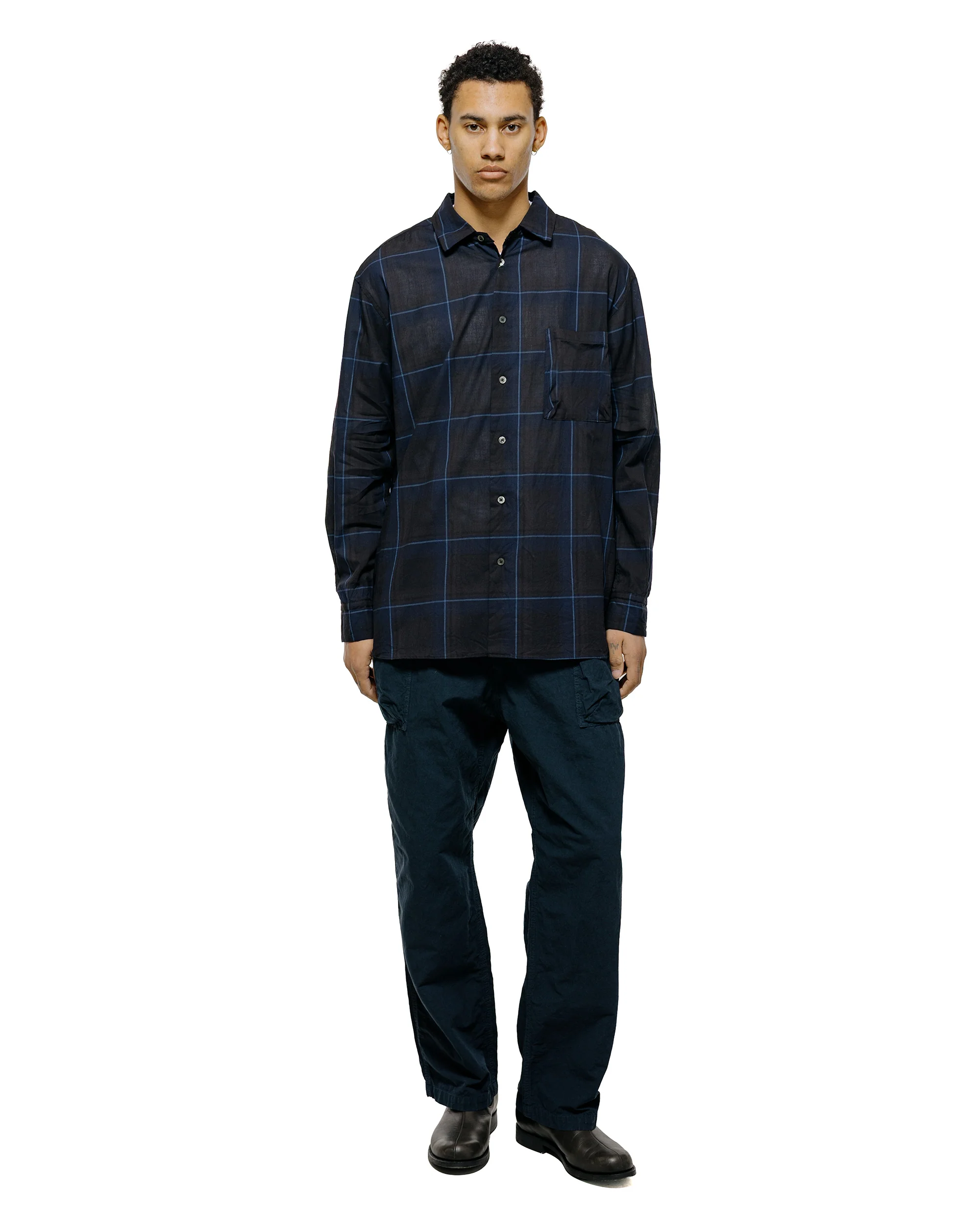 Sage de Cret CO/HEMP High Density Wide Work Pants Navy - Image 4