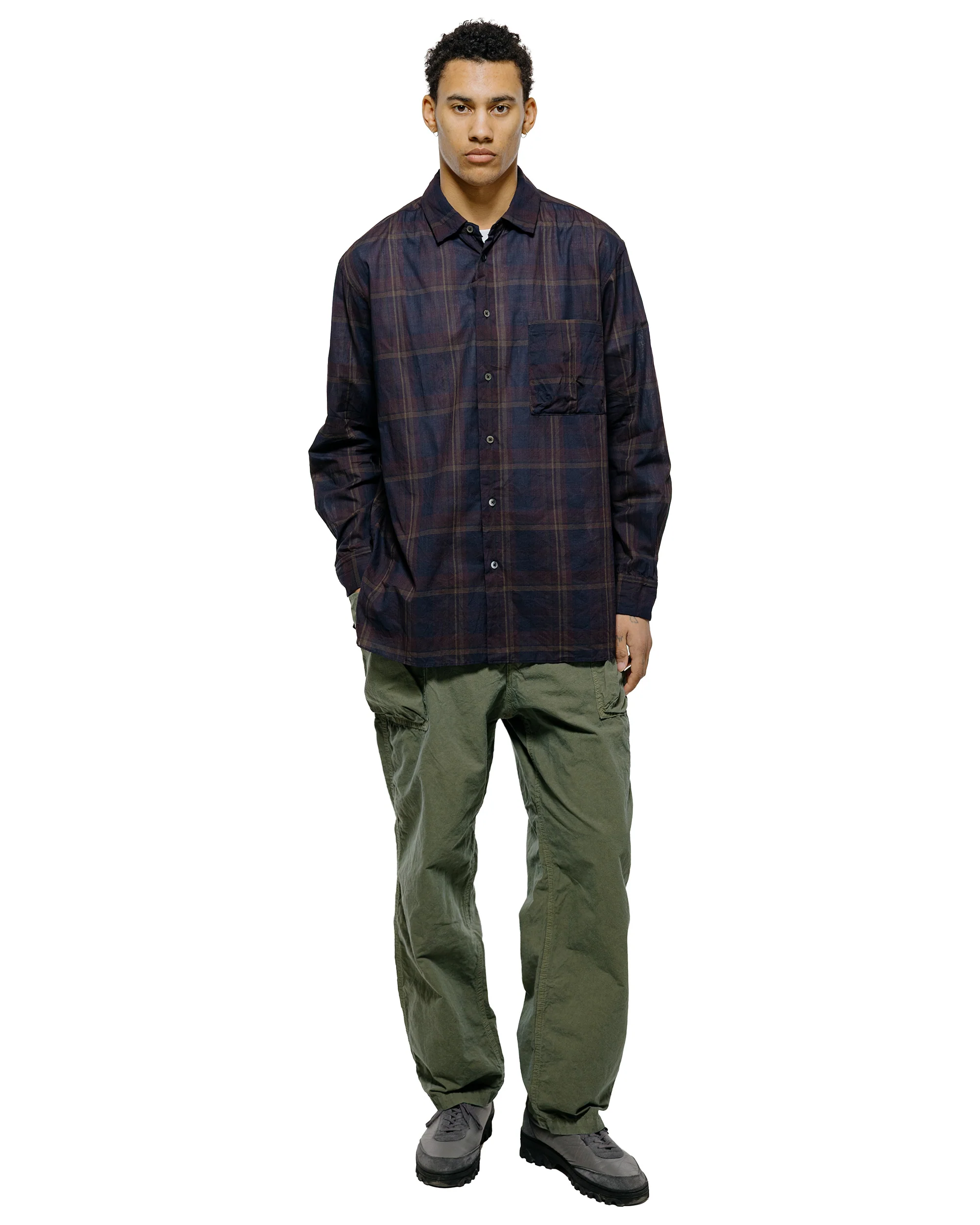 Sage de Cret CO/HEMP High Density Wide Work Pants Olive - Image 4