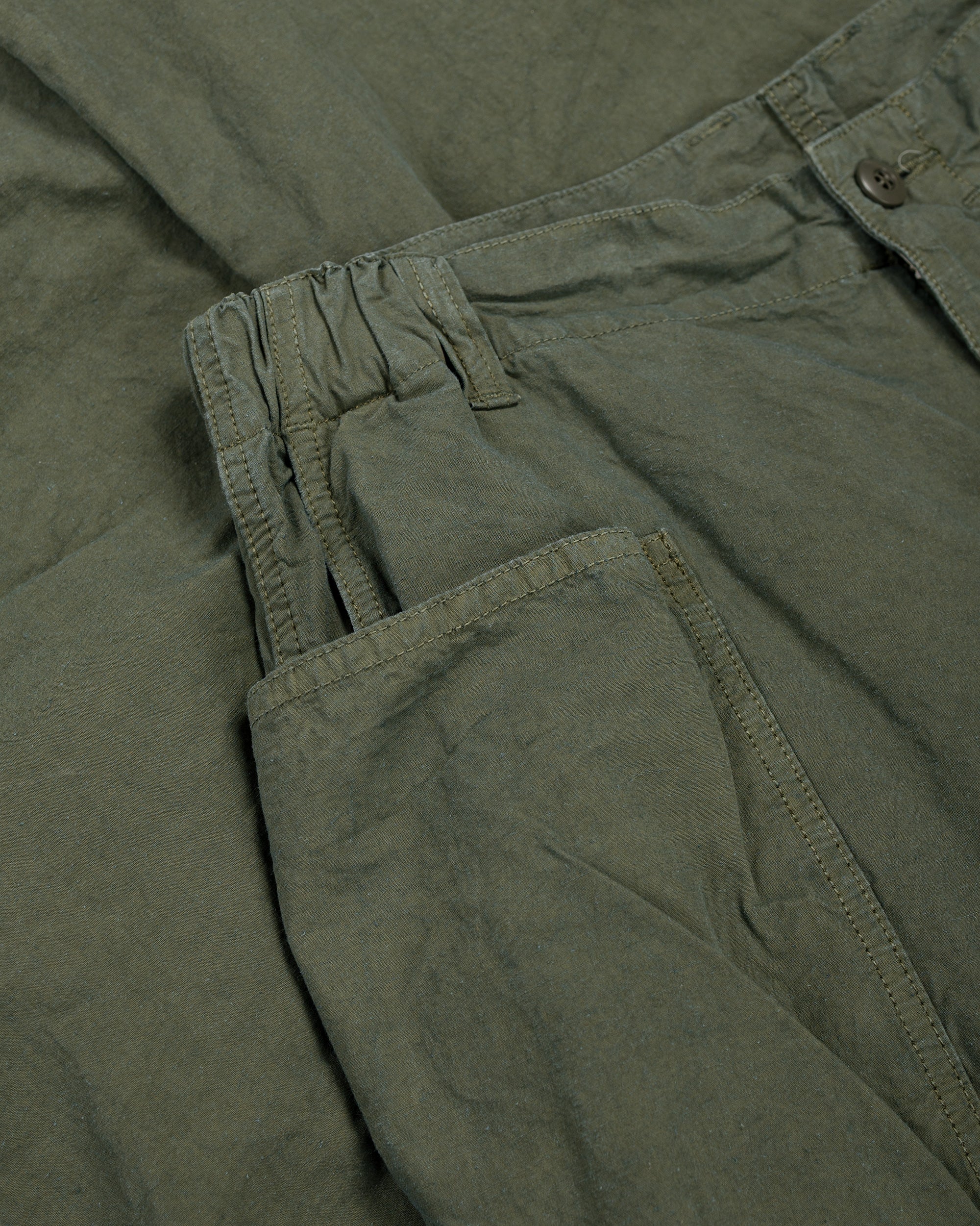 Sage de Cret CO/HEMP High Density Wide Work Pants Olive - Image 5
