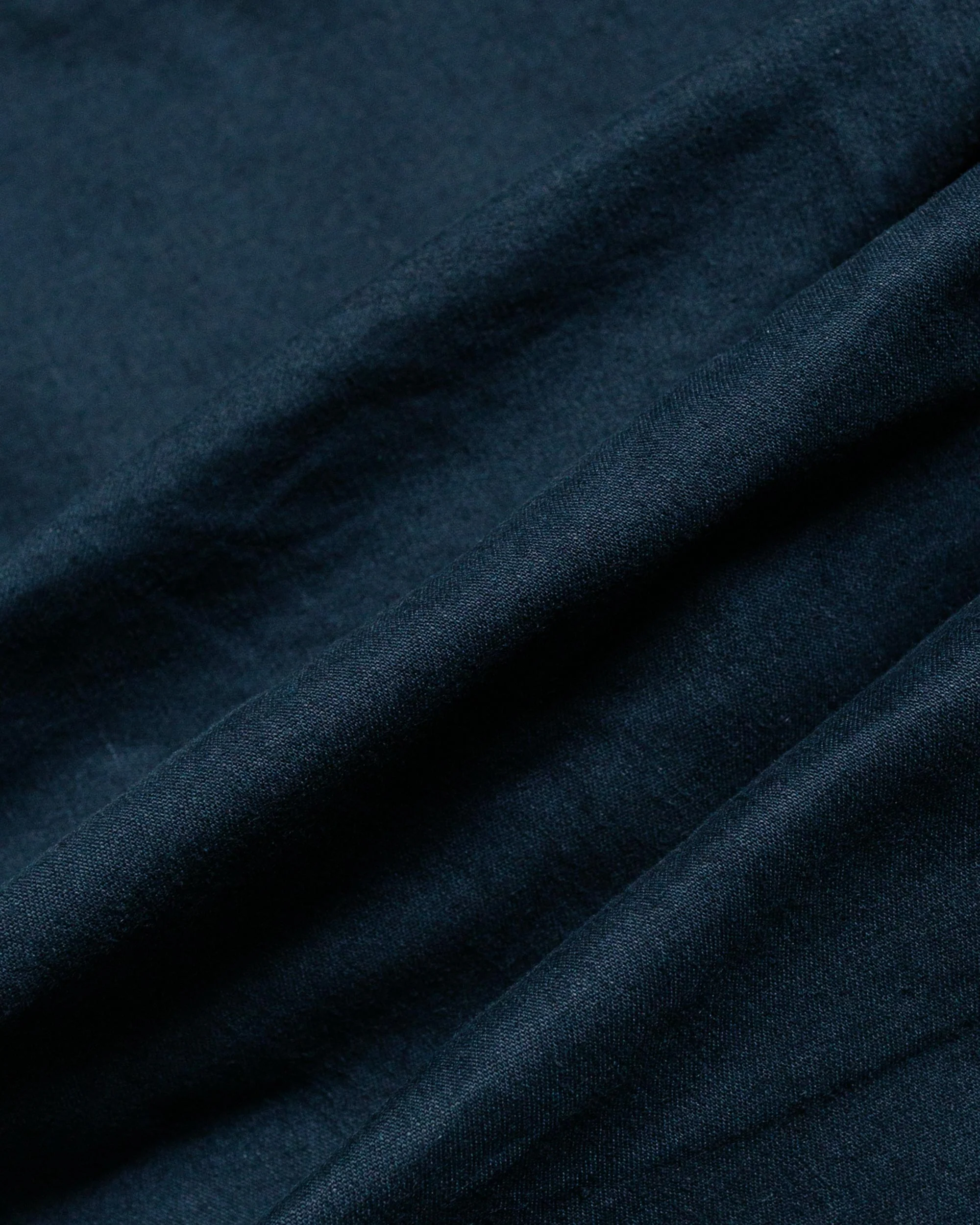 Sage de Cret Cotton/Linen Back Satin Pegtop Military Pants Navy - Image 5