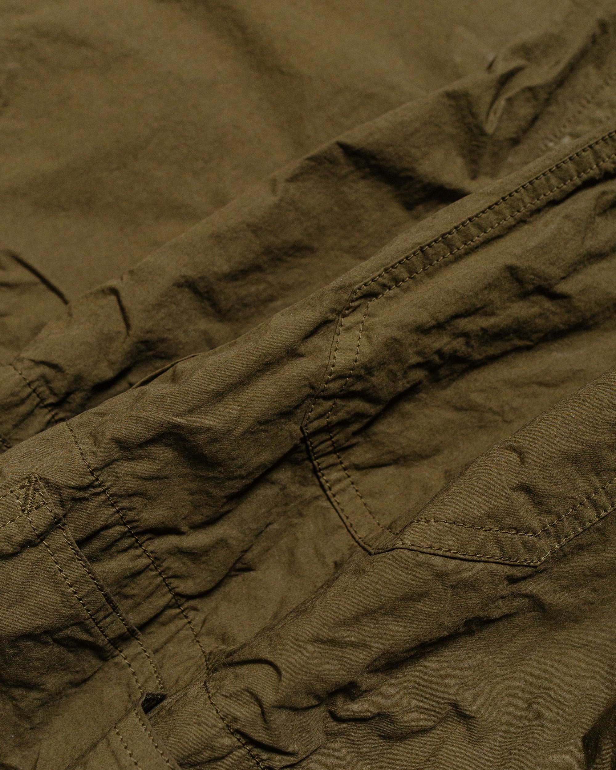 Sage de Cret Cotton Twill Typewriter Shirt Jacket Army Green - Image 5