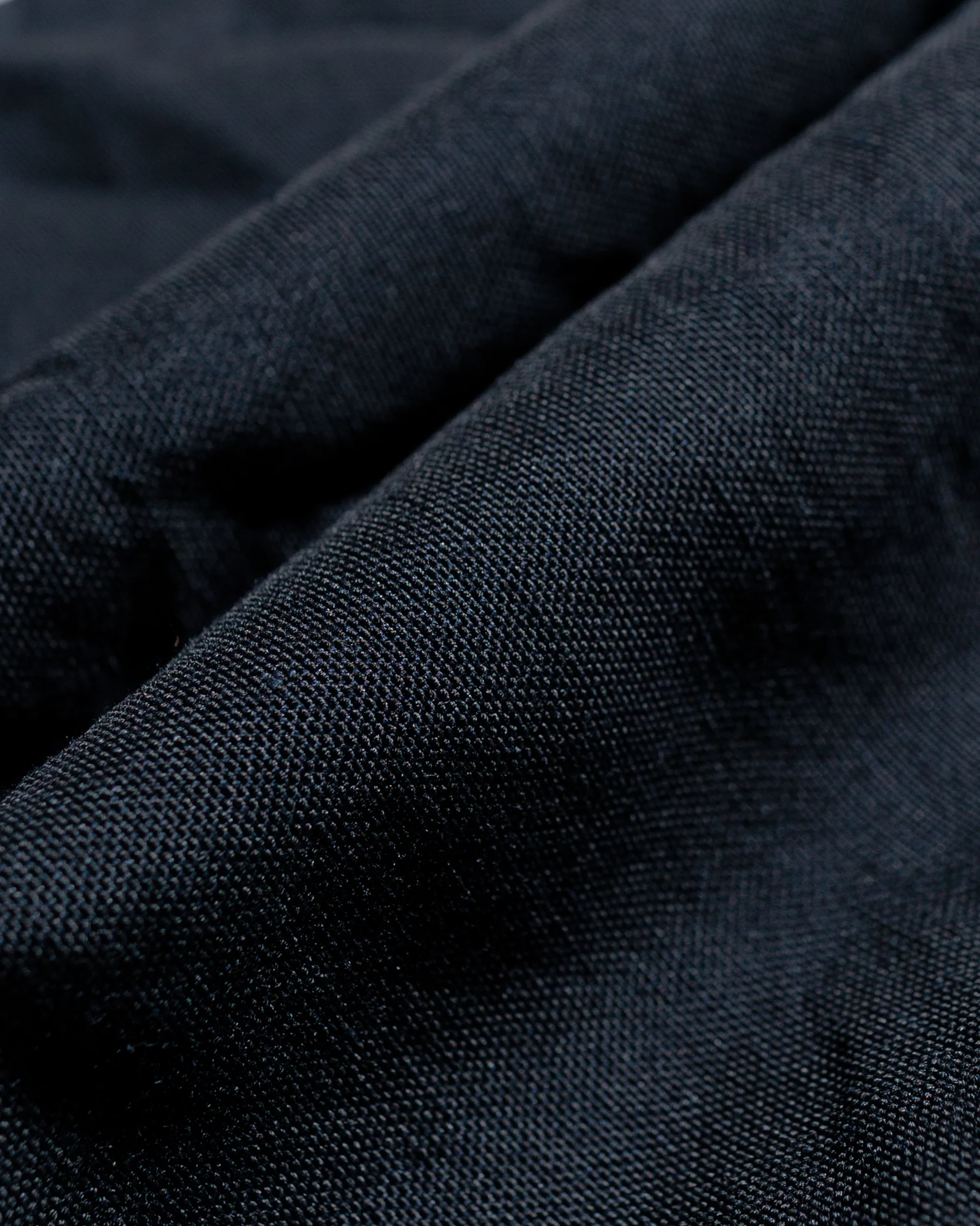 Sage de Cret High Density Wool/Linen Oxford Pegtop Single Pleat Pants Navy - Image 6