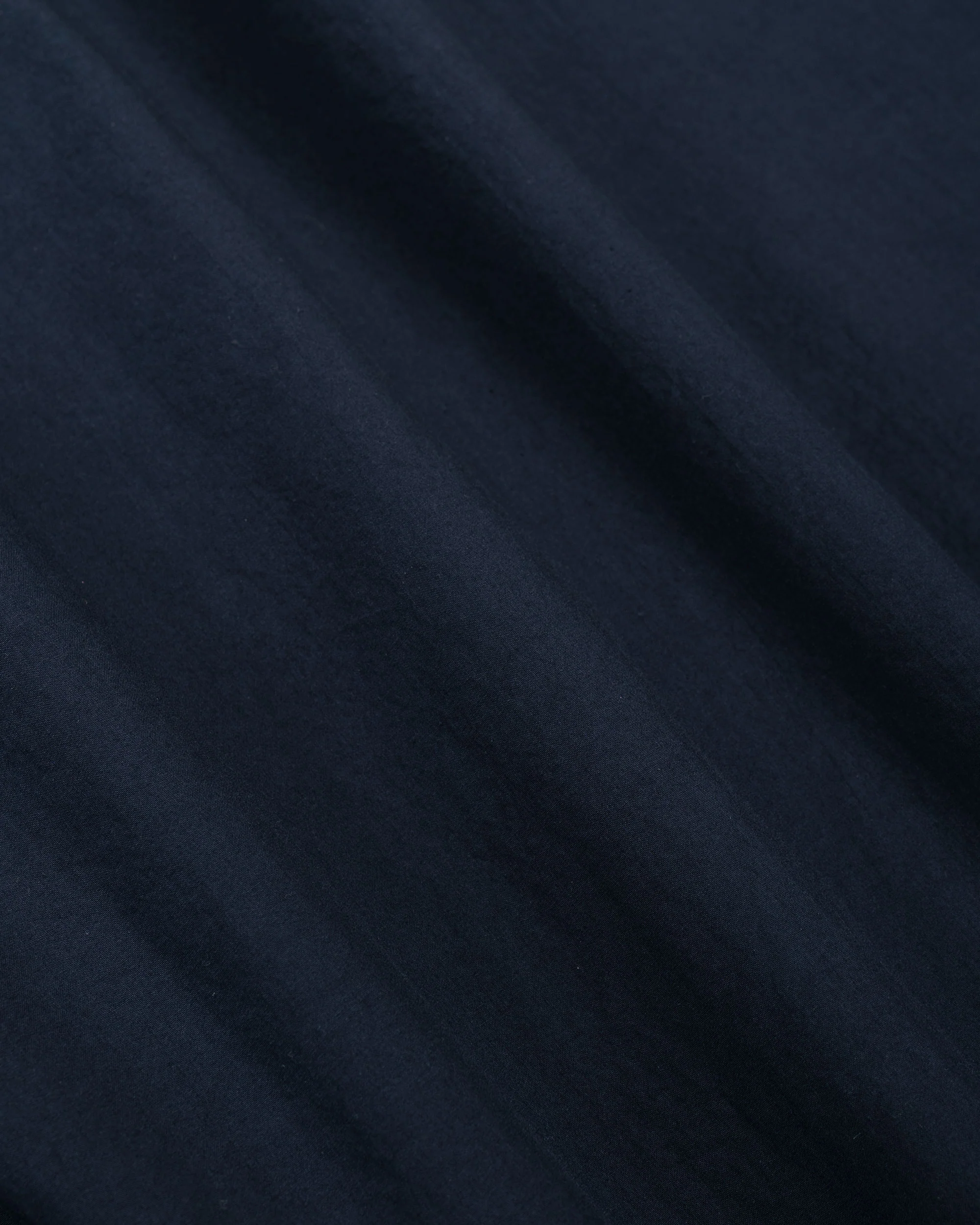 Sage de Cret Organic Cotton Bloadcloth Regular Collar Shirt L/S Navy - Image 6