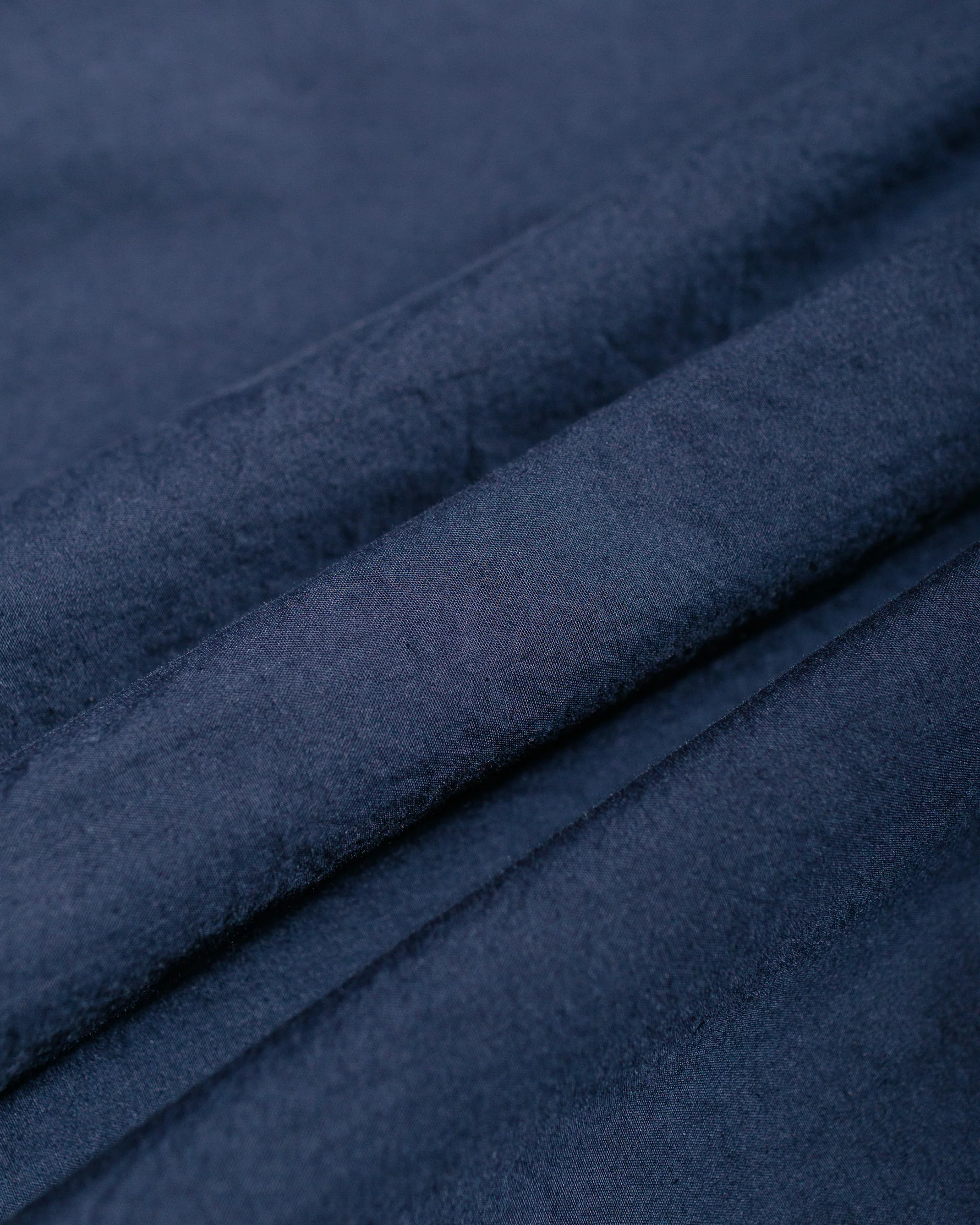 Sage de Cret Organic Cotton Broadcloth Short Sleeve Regular Collar Shirt Navy - Image 6