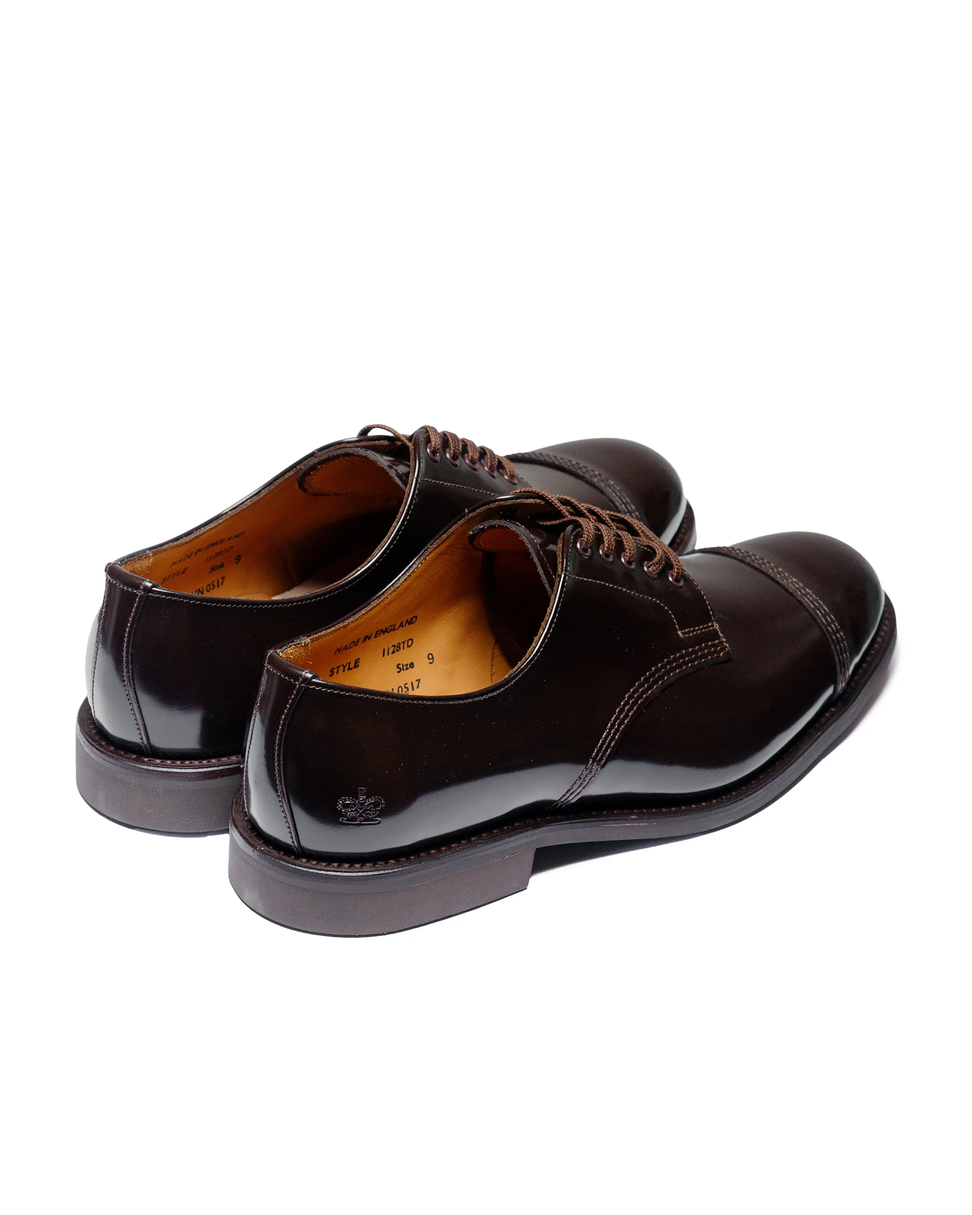 Sanders 1128TD Military Derby Shoe Ebony Brown - Image 3