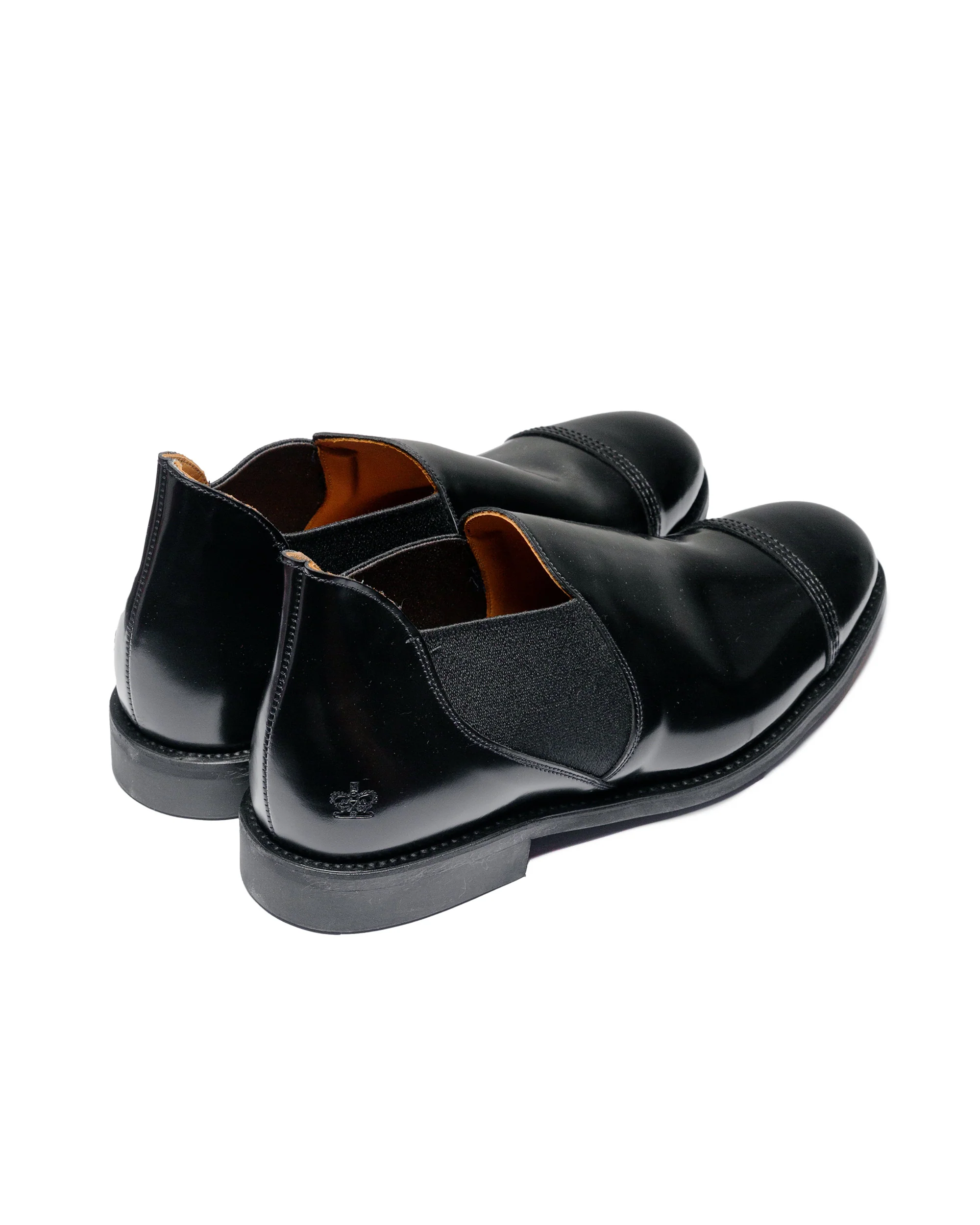 Sanders 1619B Military Cap Toe Short Chelsea Black - Image 3