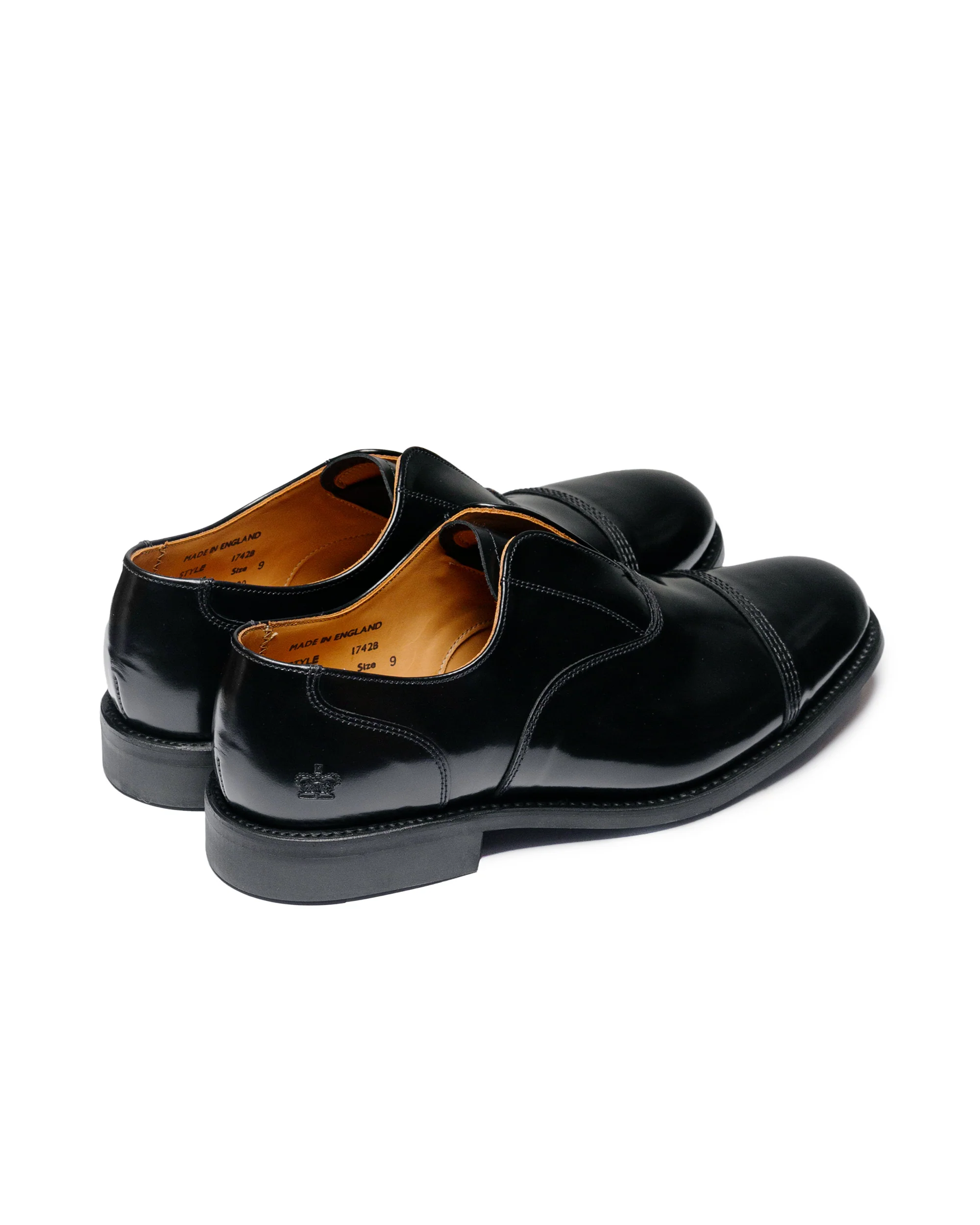 Sanders 1742B No Lace Shoe Black - Image 3