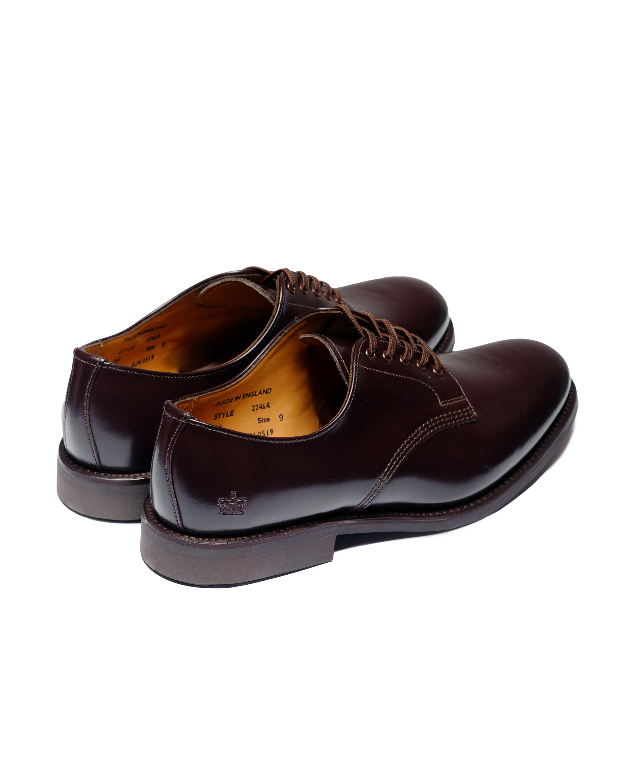 Sanders 2246R Military Officer Shoe Burgundy - Image 3