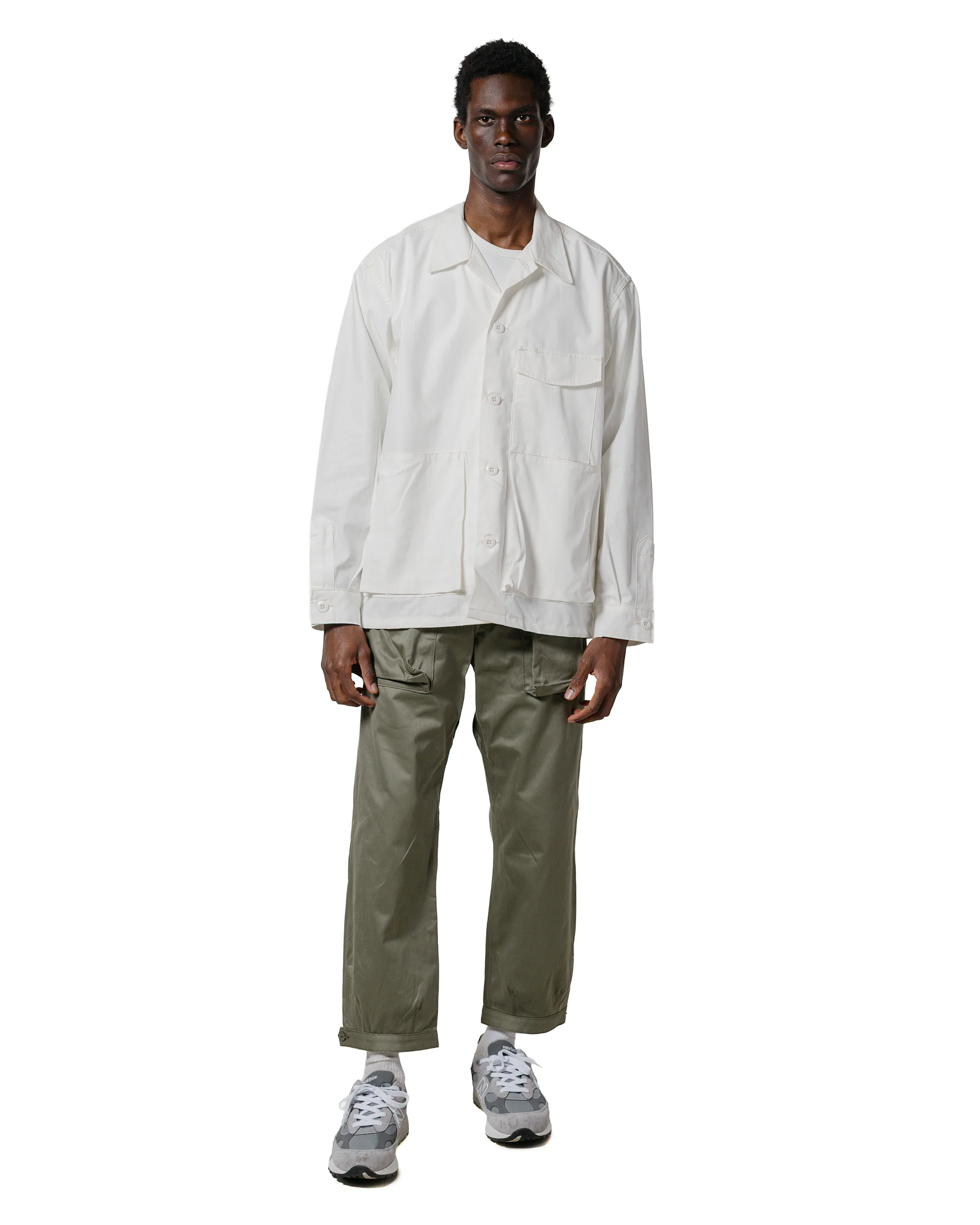 Sassafras Digs Crew Half Army Ripstop Off White - Image 4