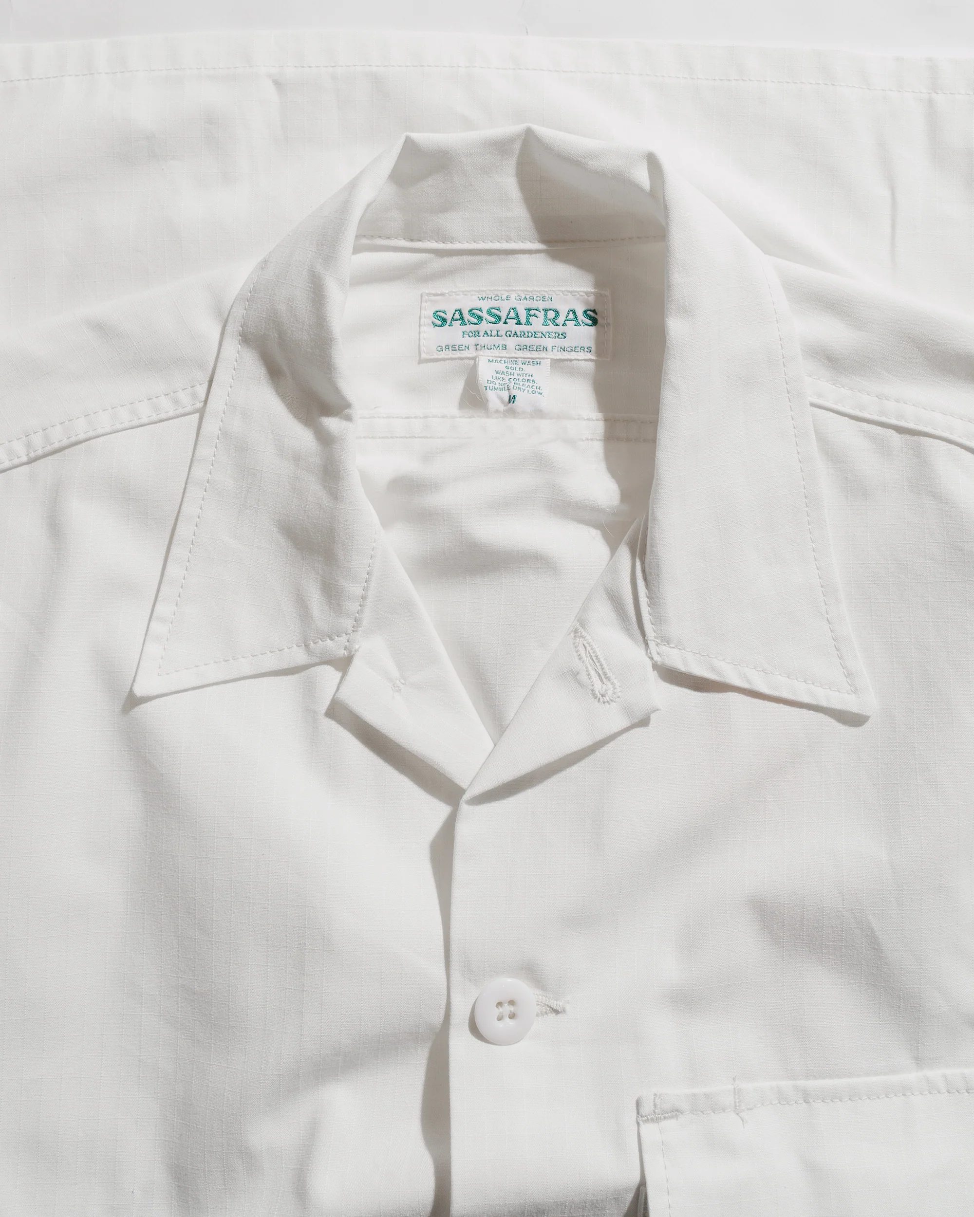 Sassafras Digs Crew Half Army Ripstop Off White - Image 5