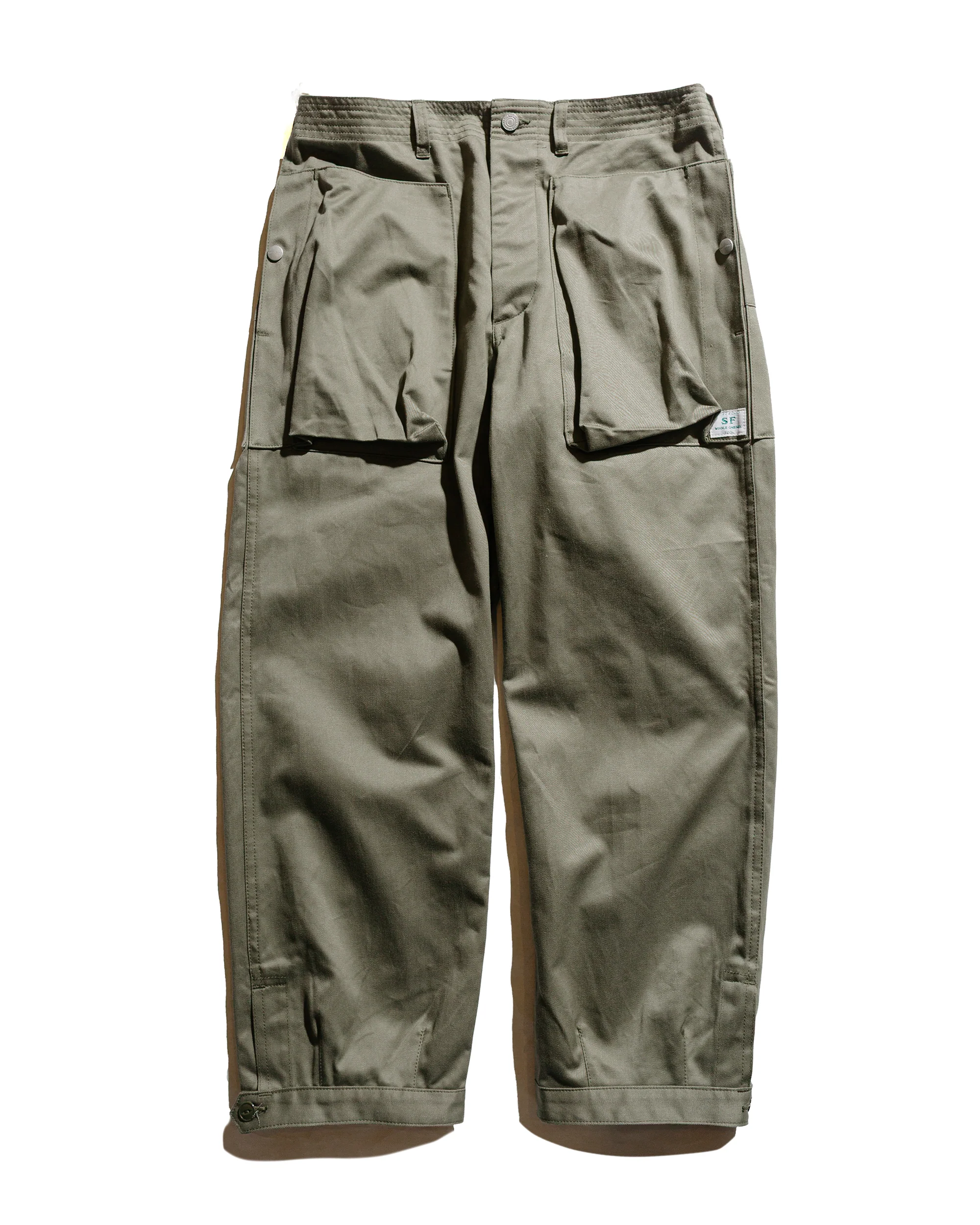 Sassafras Digs Crew Pants 4/5 41Khaki Chino Olive