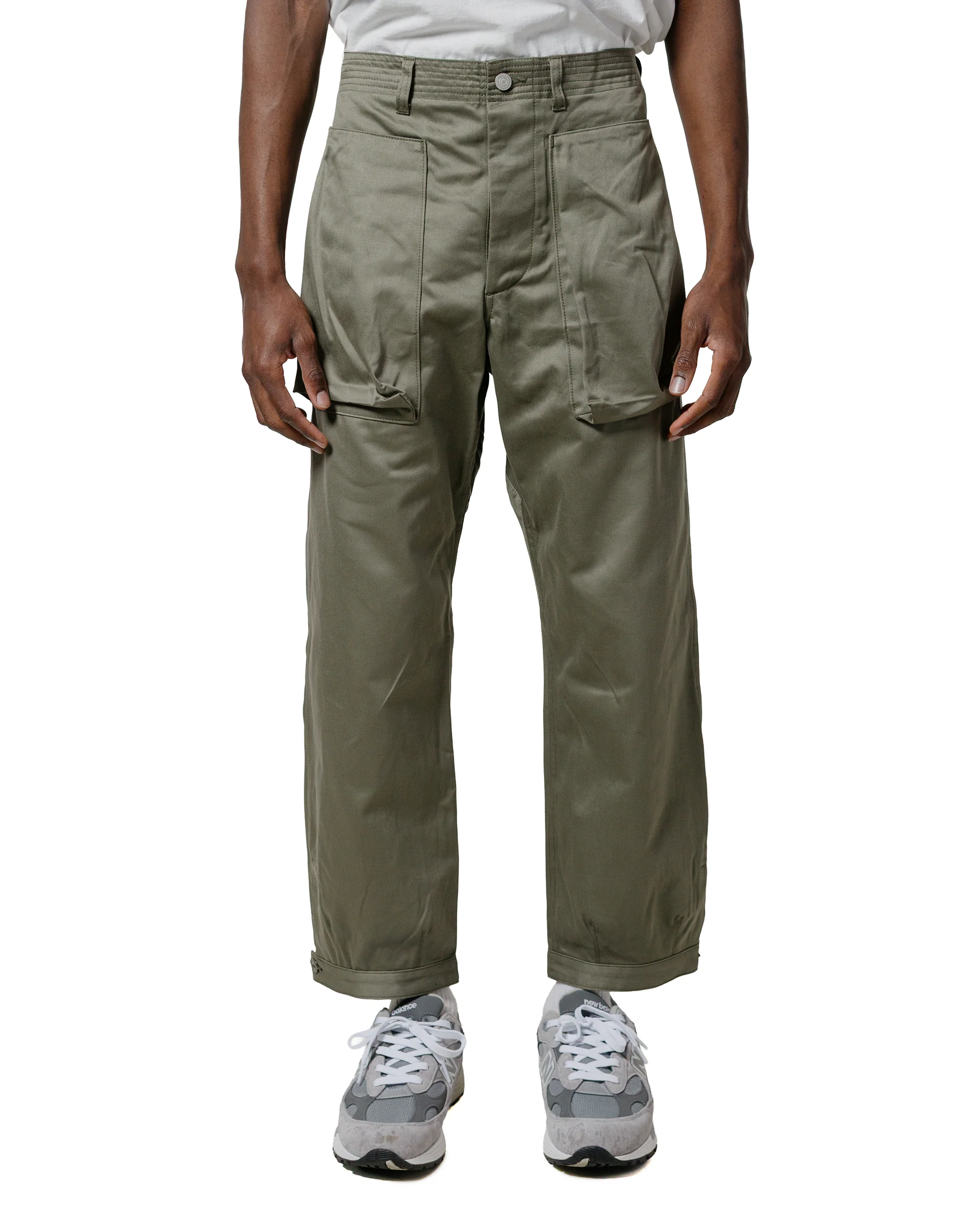 Sassafras Digs Crew Pants 4/5 41Khaki Chino Olive - Image 2