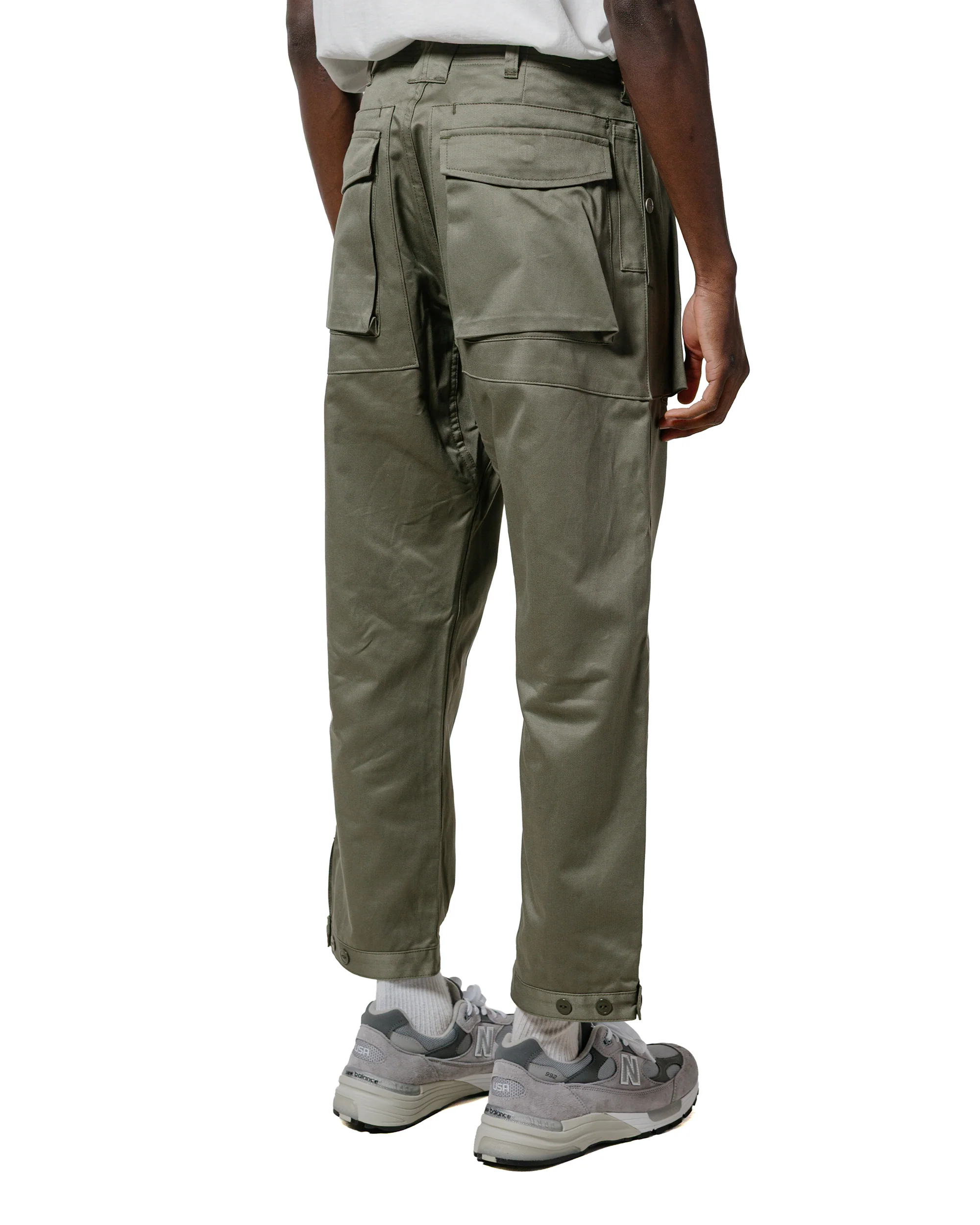 Sassafras Digs Crew Pants 4/5 41Khaki Chino Olive - Image 3