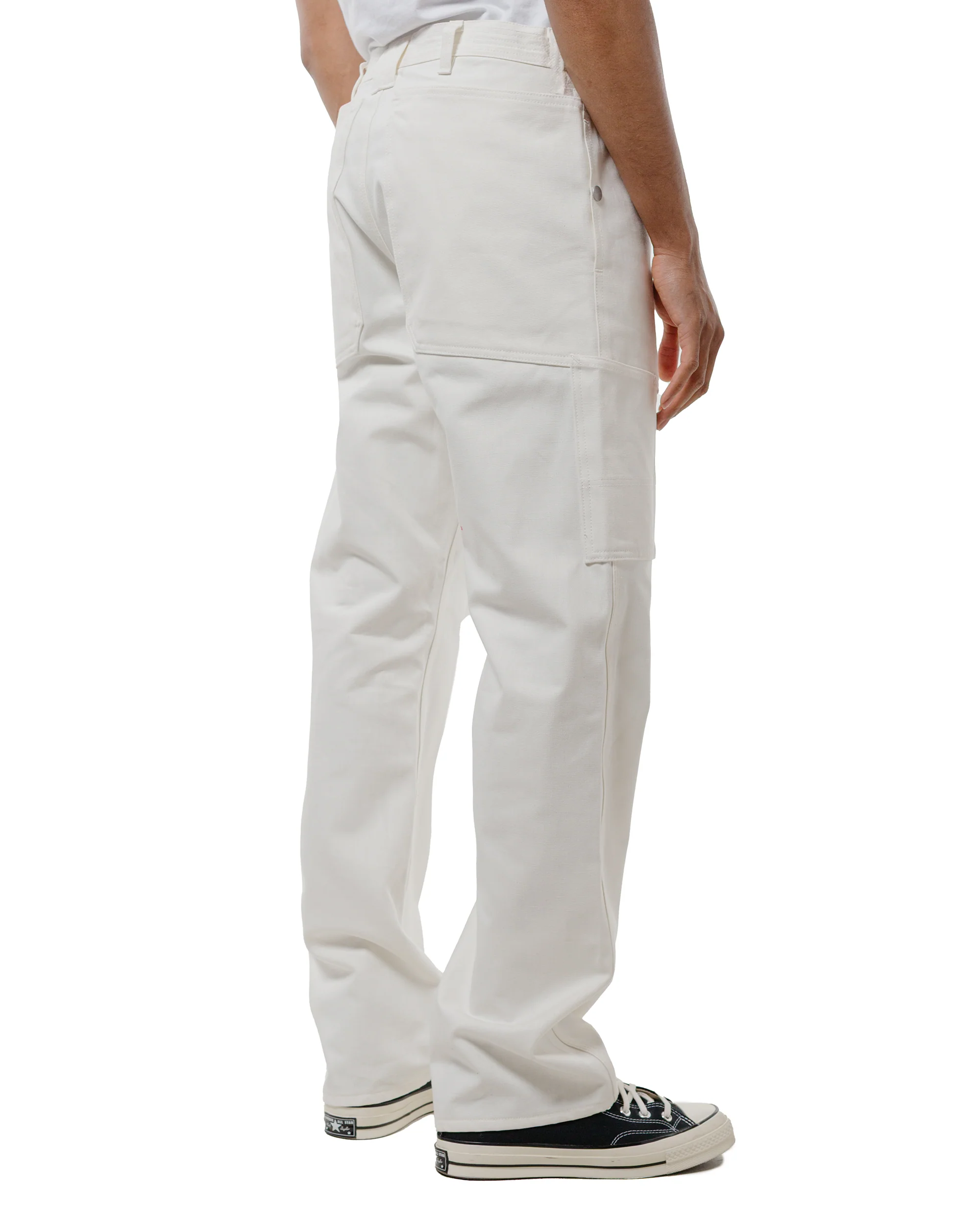 Sassafras Fall Leaf Gardener Pants Selvedge Duck Off White - Image 3