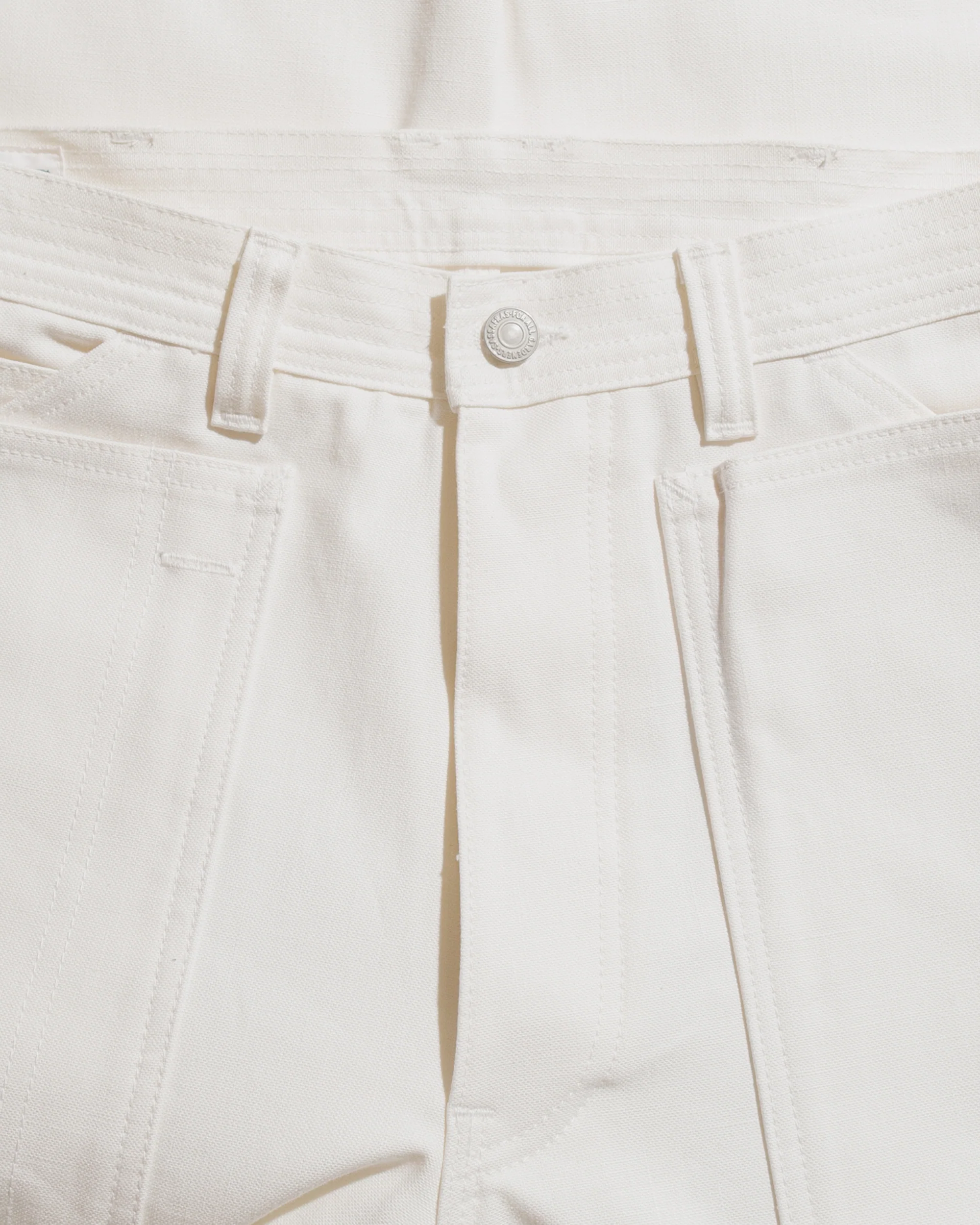 Sassafras Fall Leaf Gardener Pants Selvedge Duck Off White - Image 5