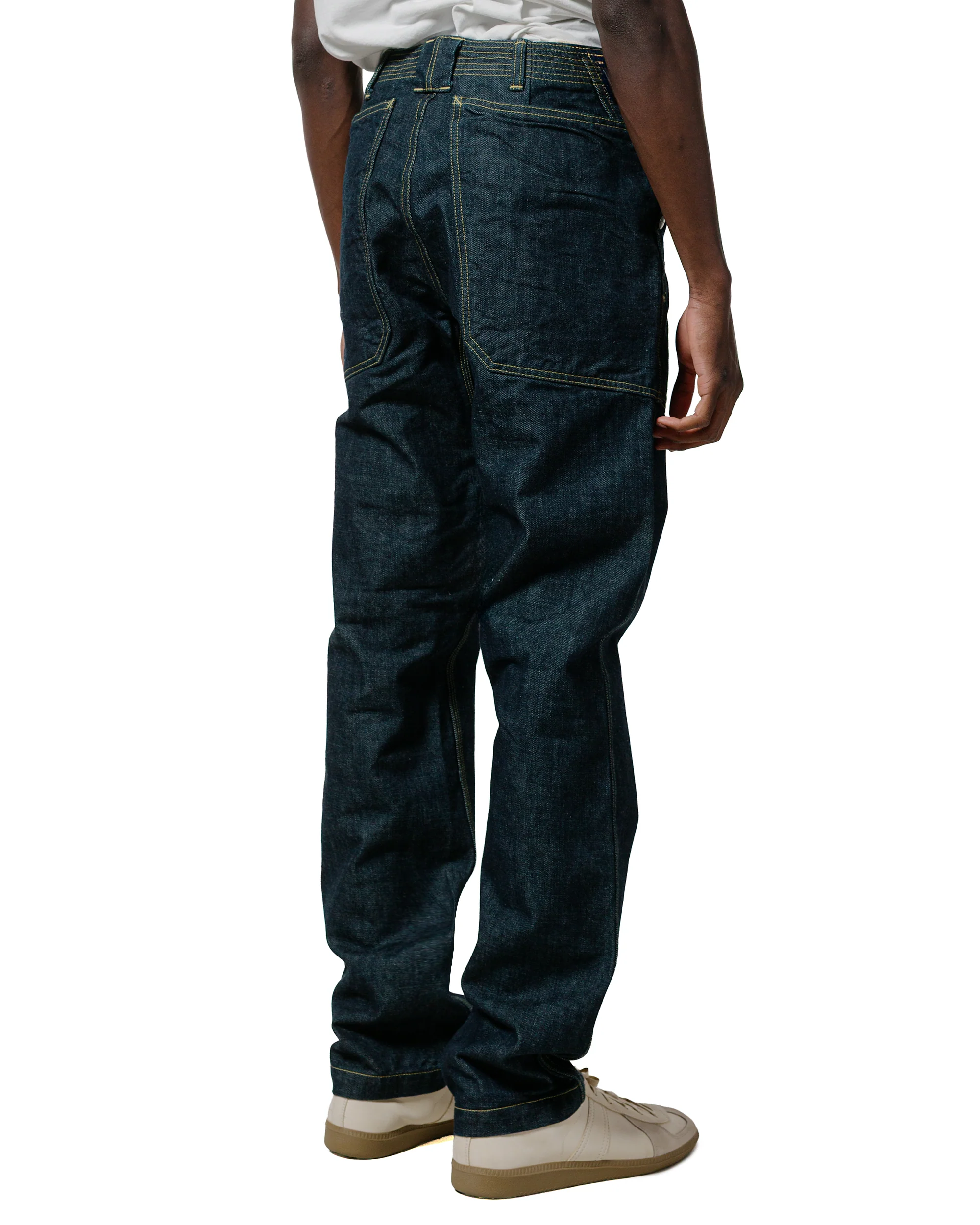 Sassafras Fall Leaf Sprayer Pants 13.5oz Denim Indigo - Image 3